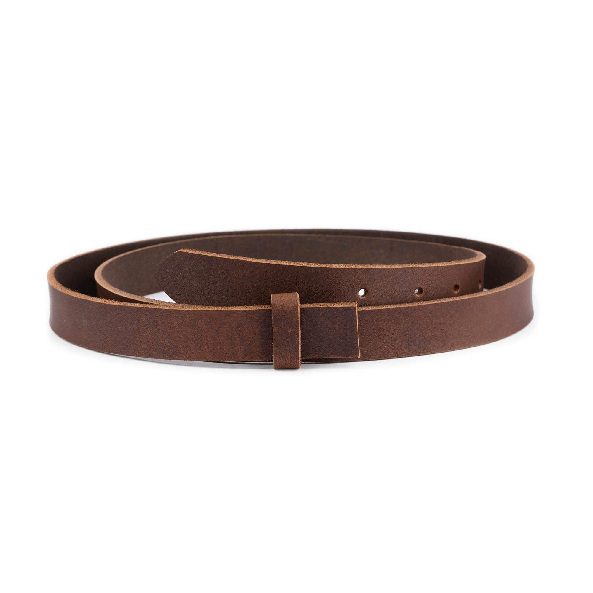 2.5 cm Brown Soft Leather Belt Strap Replacement for Versace Buckles - Perfect for Fashion Accessories, Outfit Upgrades & Belt Repair