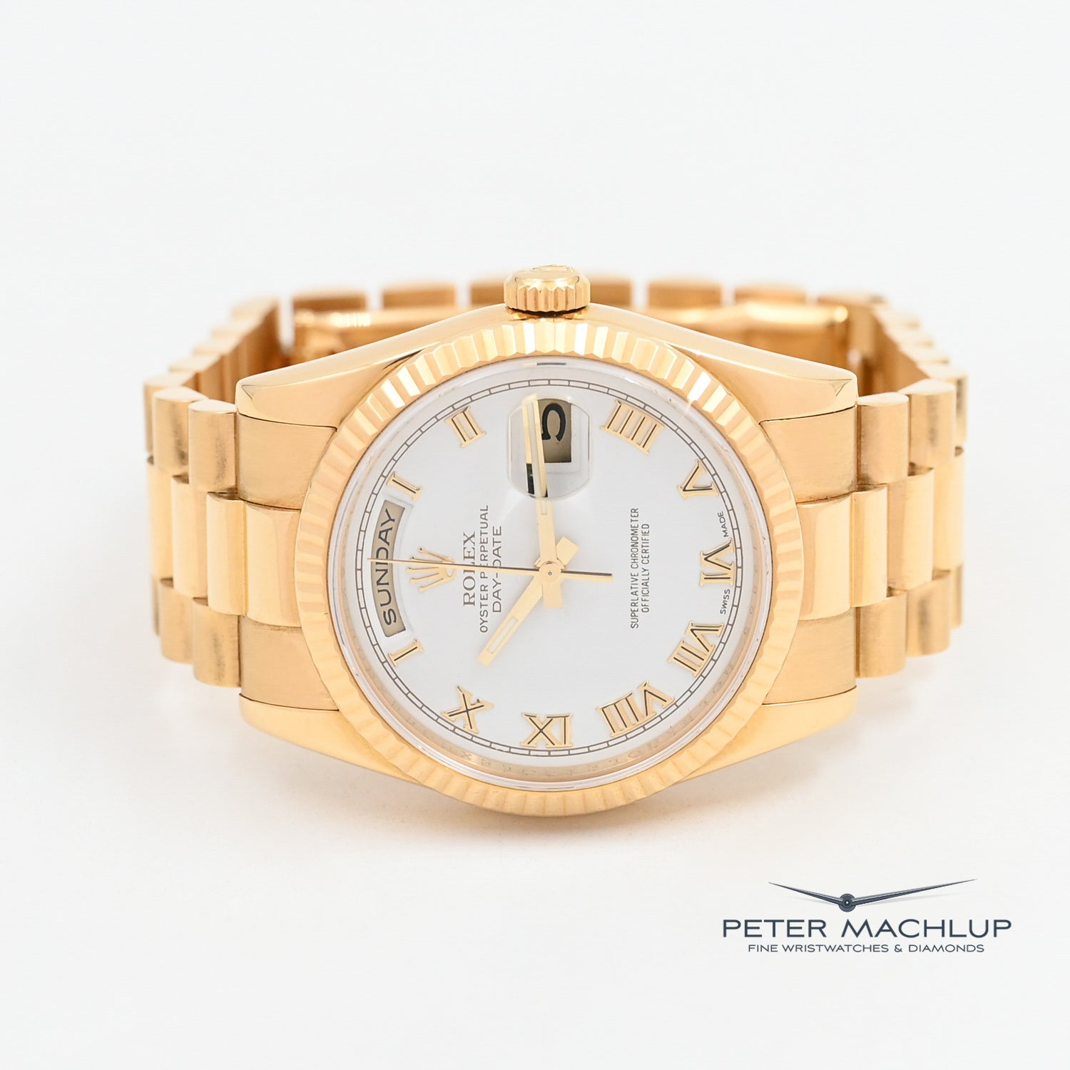 Authentic Rolex Day-Date 36mm Men's Watch - 2008 Model - Luxury Gold & Stainless Steel - Perfect for Business & Formal Events