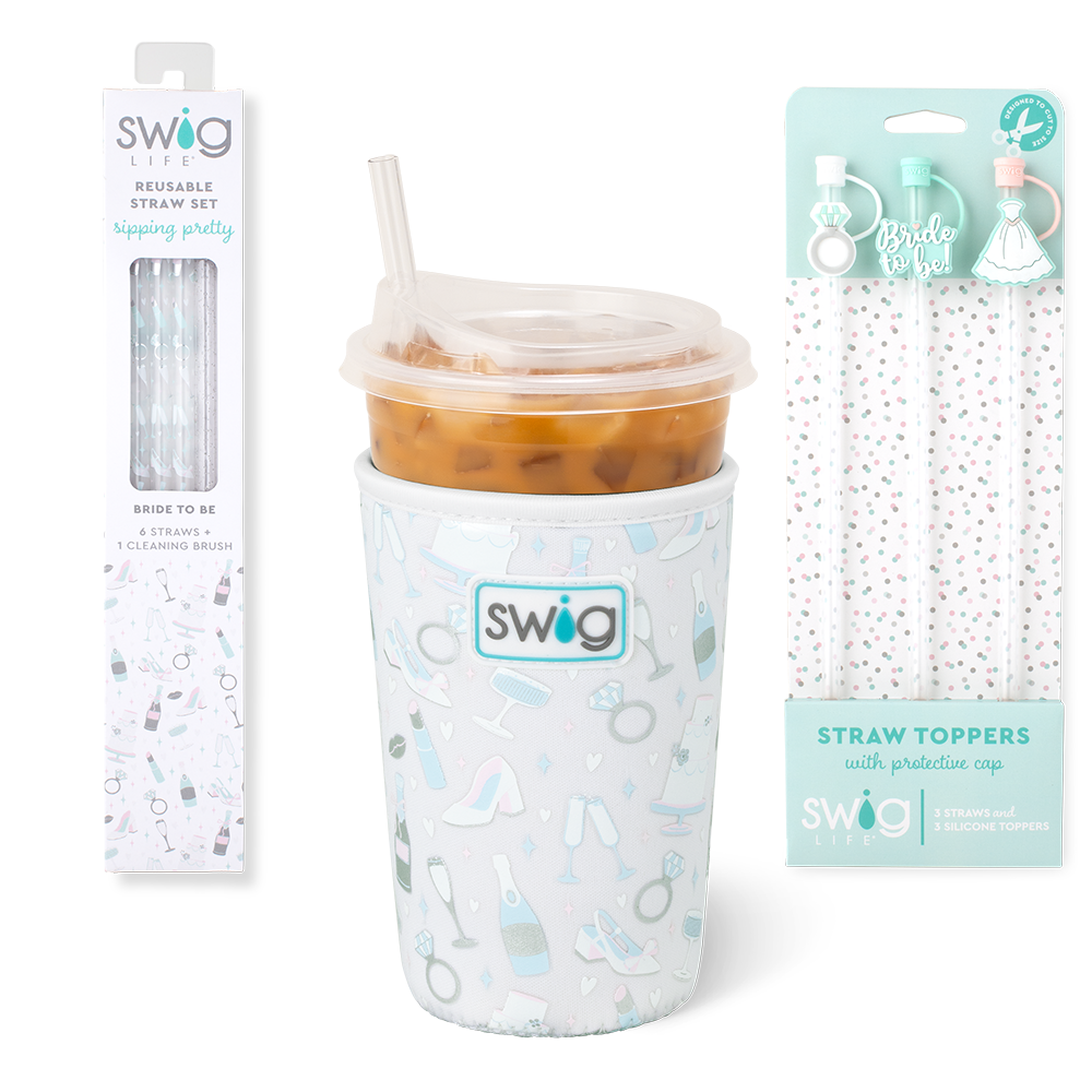 Bride to Be Accessory Bundle - Wedding Party Essentials for Bridesmaids & Bachelorette - Perfect for Bridal Showers, Rehearsal Dinners & Wedding Day