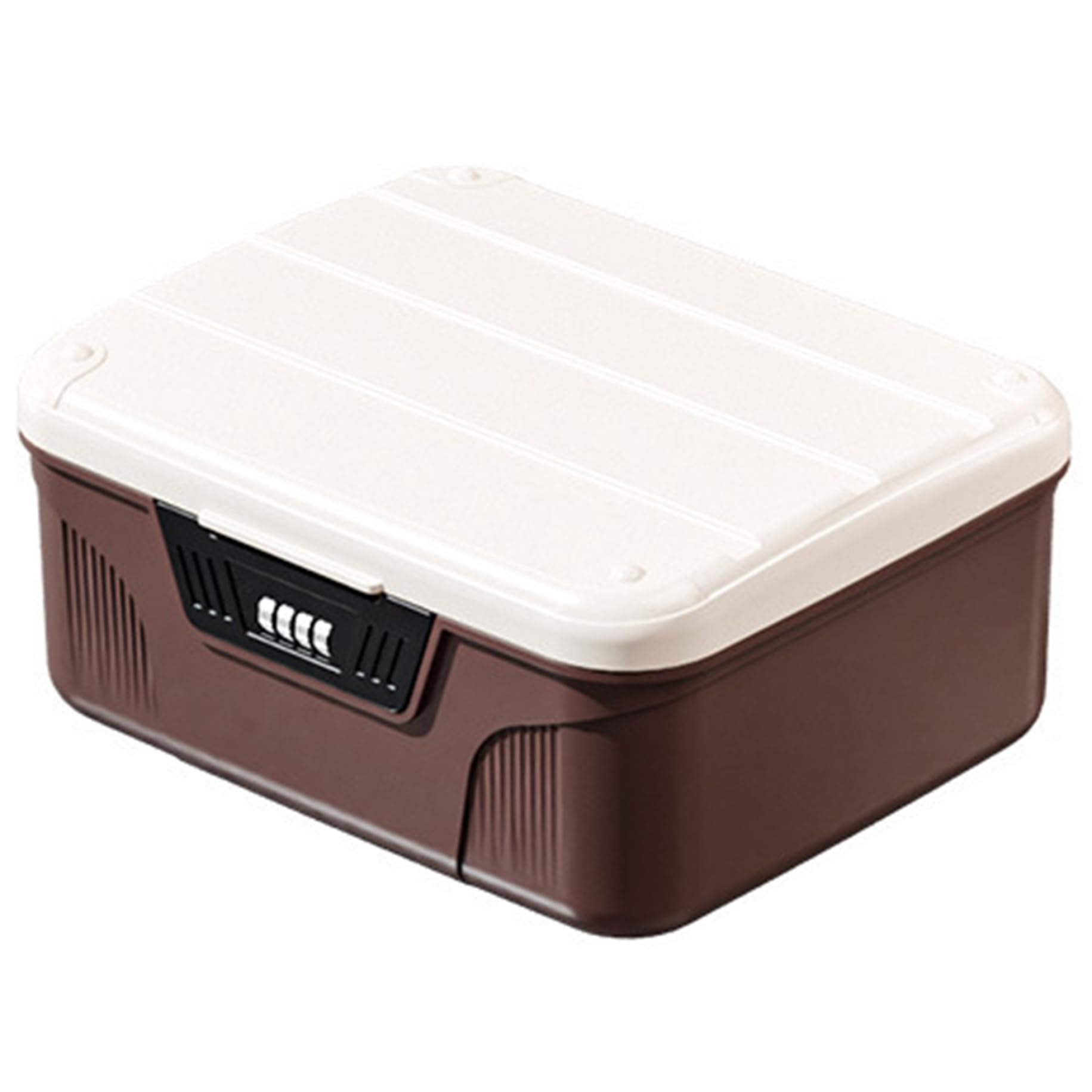 Lockable Storage Box with Partition & Combination Code - Secure Medicine Organizer, Refrigerator Lock Box for Medical Documents - Perfect for Home, Office, and Healthcare Facilities