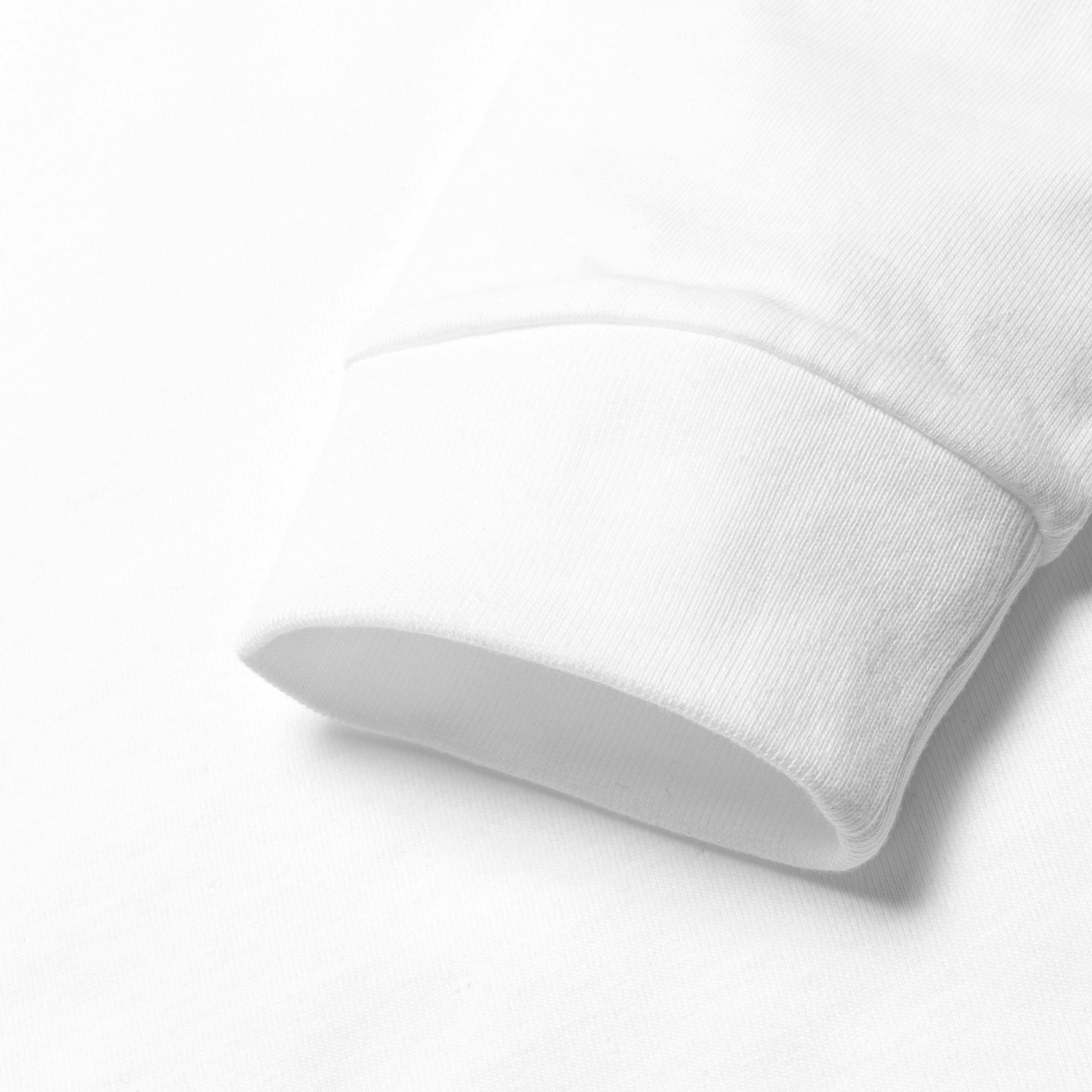 Premium Chase Long Sleeve T-Shirt for Men - Soft Cotton Crewneck Shirt in Classic White | Perfect for Casual Wear, Layering & Everyday Comfort