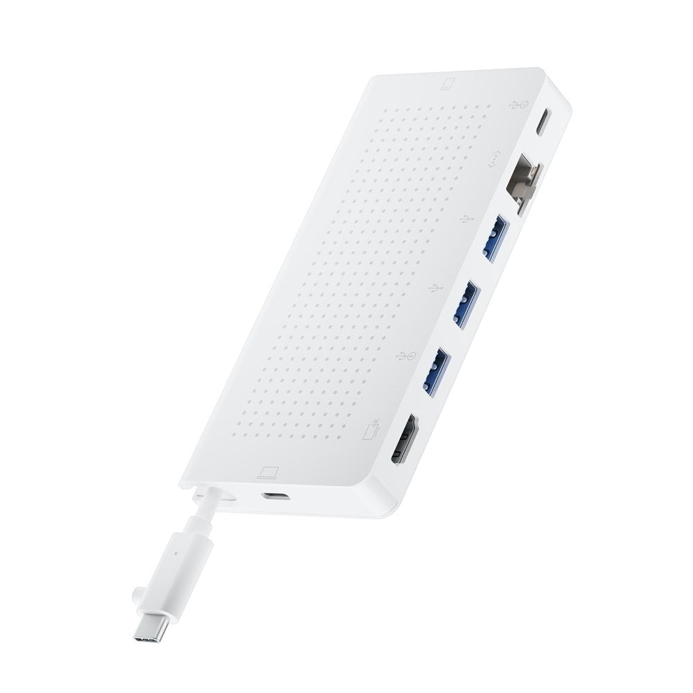 Twelve South StayGo USB C Hub - 7-in-1 Portable Adapter with 4K HDMI, USB 3.0, SD Card Reader - Compact USB C Dongle for MacBook Pro/Air, iPad Pro, Dell XPS (Space Gray) | Perfect for Home Office, Remote Work & Travel