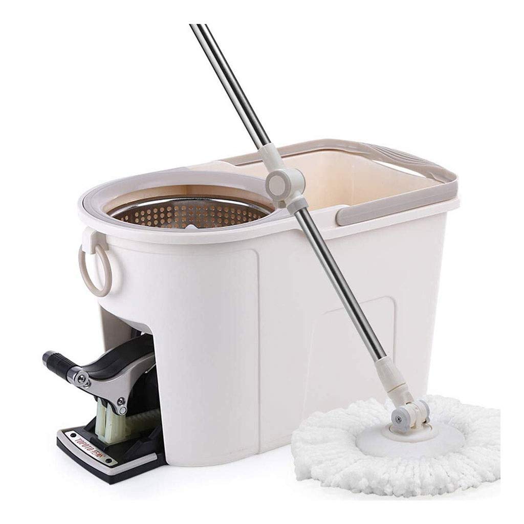 360° Spin Mop with Bucket - Streak-Free Hardwood Floor Cleaner System for Home Cleaning - Perfect for Kitchen, Bathroom, and Tile Floors