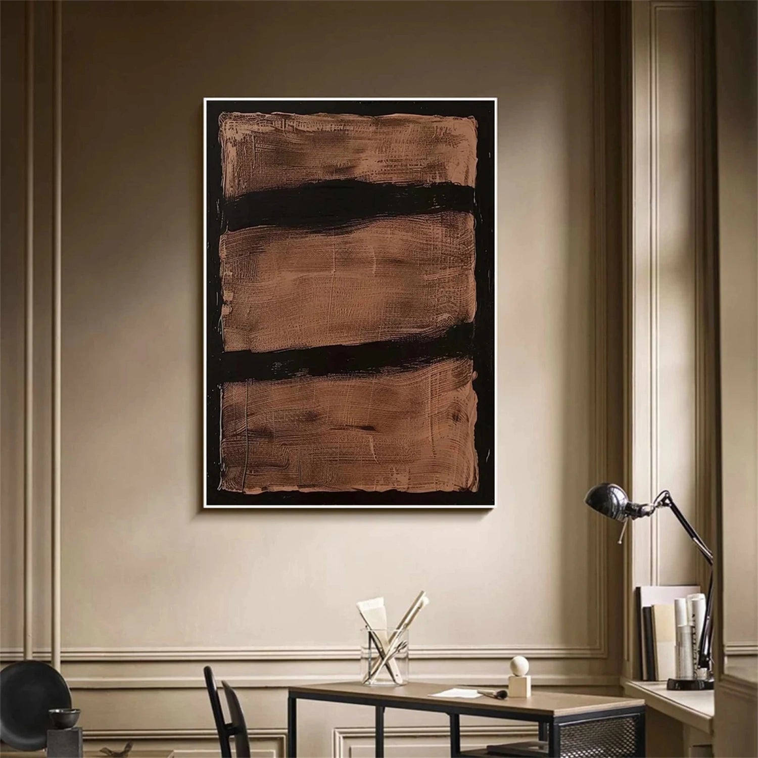 Abstract Painting #AB 269 - Modern Wall Art for Living Room, Bedroom & Office Decor | Large Canvas Artwork for Home & Commercial Spaces