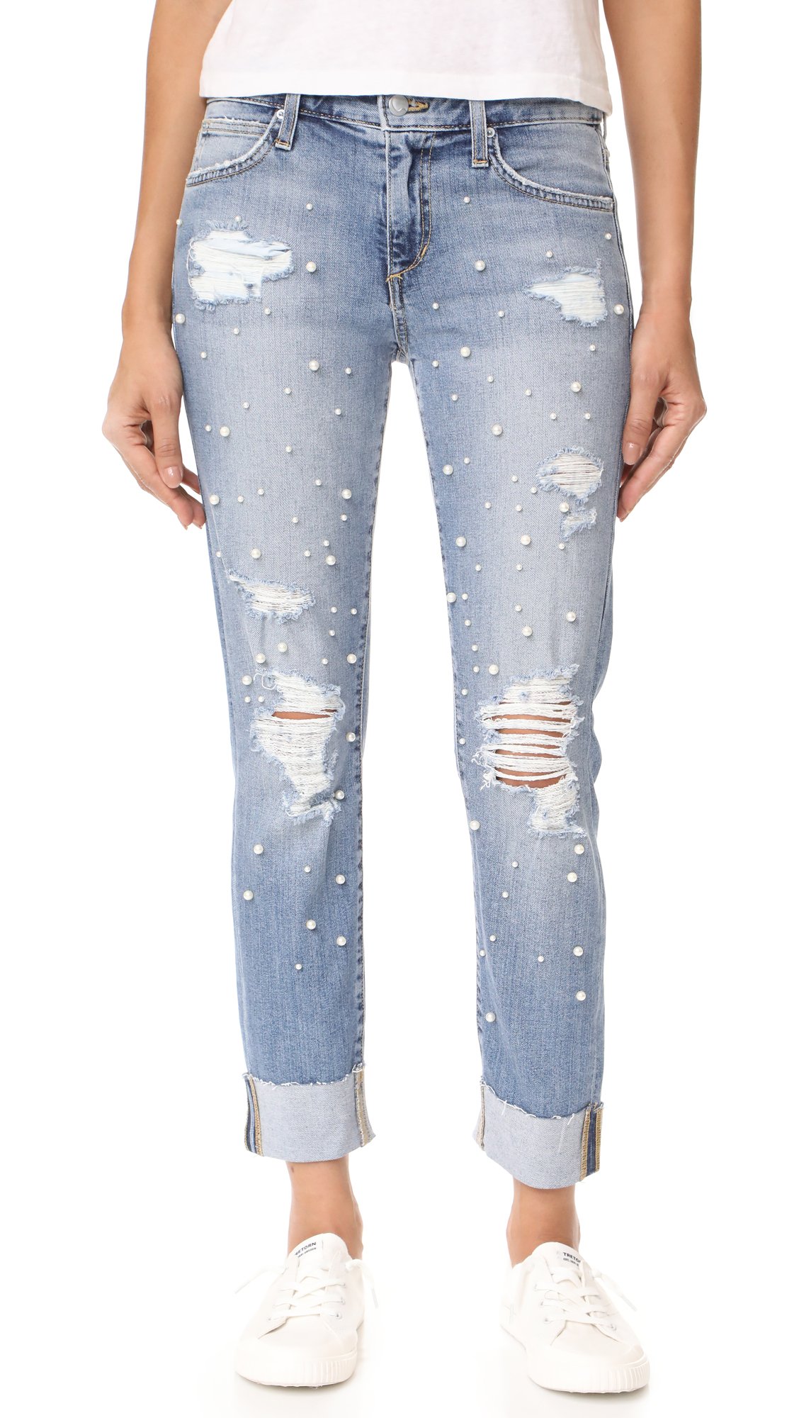 Joe's Jeans Women's The Smith Distressed Ankle Jeans - High Waist Skinny Denim Pants for Casual Wear & Street Style Fashion