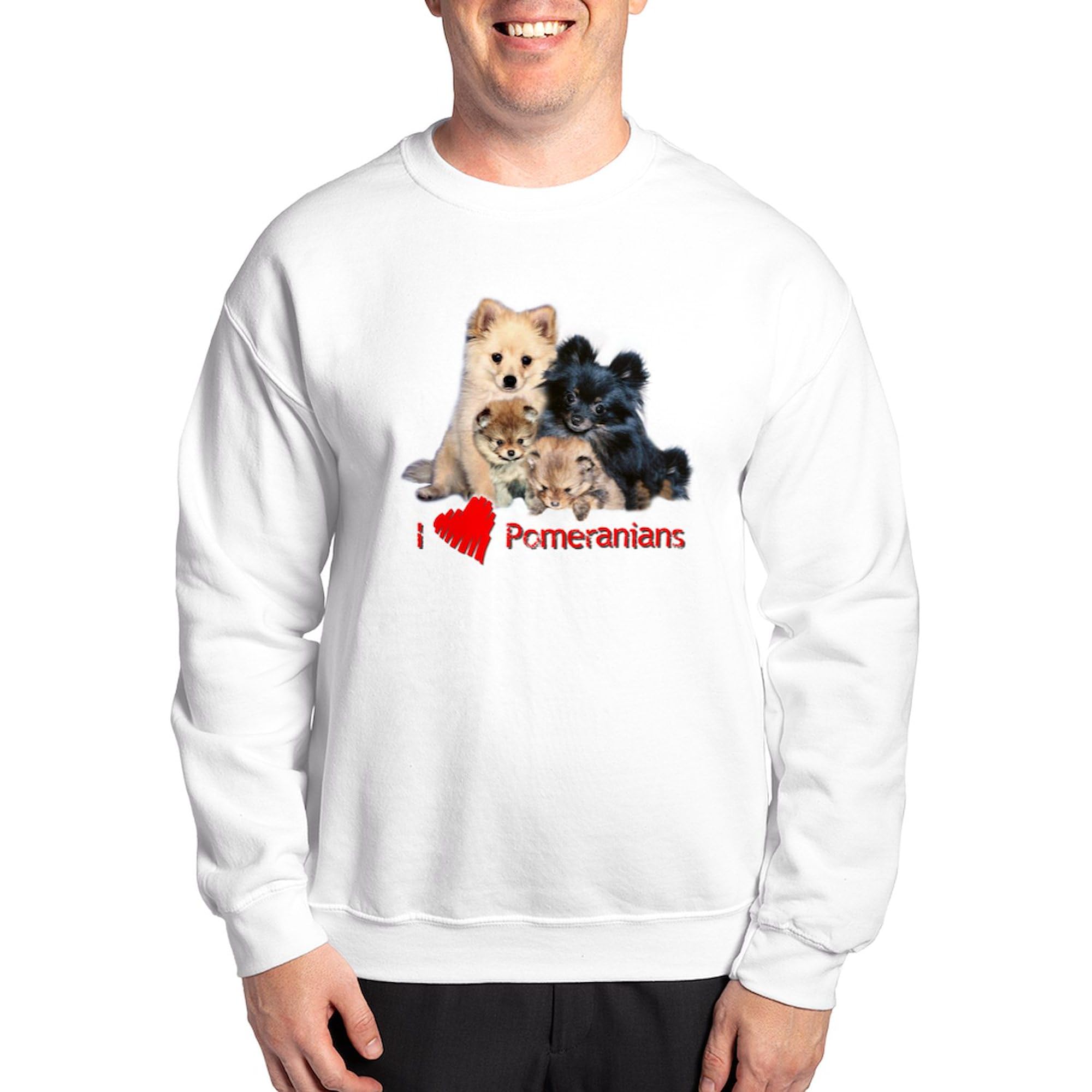 Pomeranian Sweatshirt for Women & Men - Classic Crew Neck Lightweight Pullover | Cute Dog Lover Gift, Casual Wear for Coffee Dates & Pet Owners