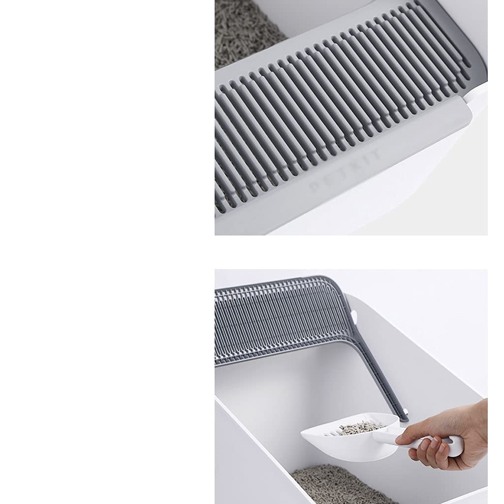 Open Large Cat Litter Box with Induction Net & Odor Control - Splash-Proof Deodorizing Cat Toilet Supplies for Multi-Cat Homes | Perfect for Small Spaces & Easy Cleaning