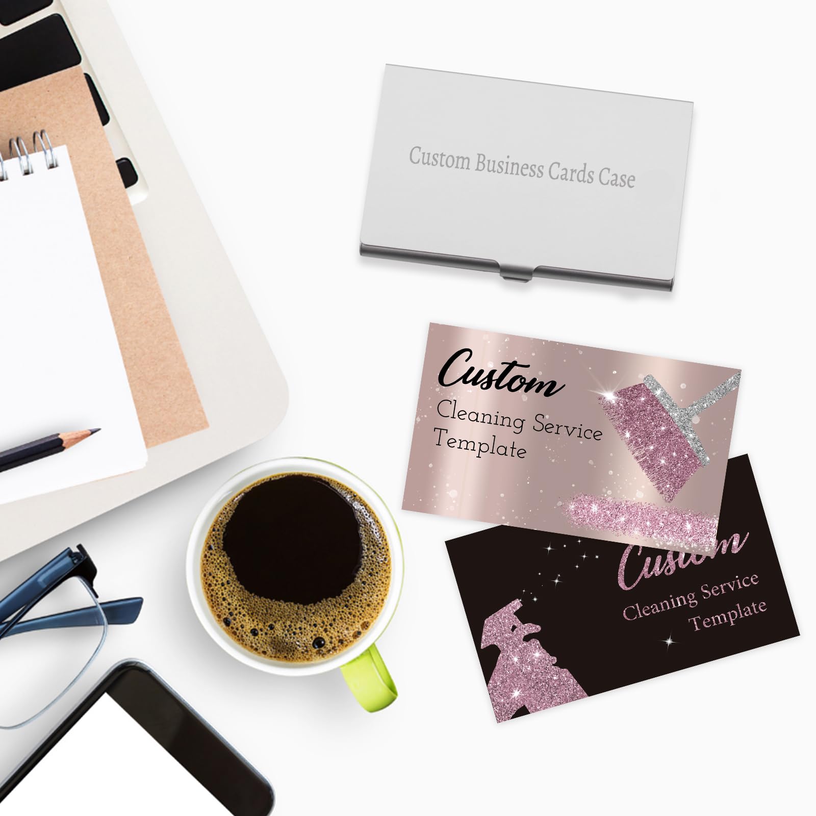 Custom Business Cards with Logo - Personalized & Printable Double-Sided Waterproof Design - 100/200/500/1000 Quantity Options for Small Business - Perfect for Networking, Branding & Professional Marketing