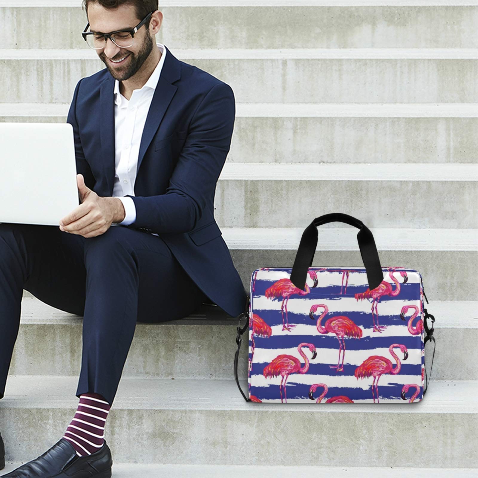Premium Laptop Bag for 13-15.6 Inch Laptops - Lightweight Computer Carrying Case with Stylish Pattern, Perfect for Work, School & Travel