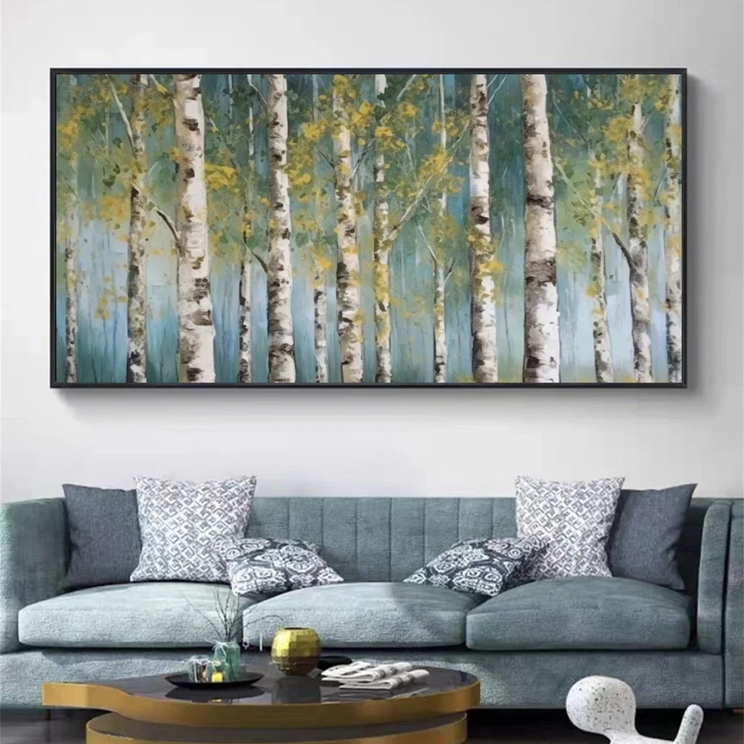 Flower and Tree Painting #FT114 - Handmade Canvas Wall Art for Home & Office Decor | Perfect for Living Room, Bedroom, or Gift