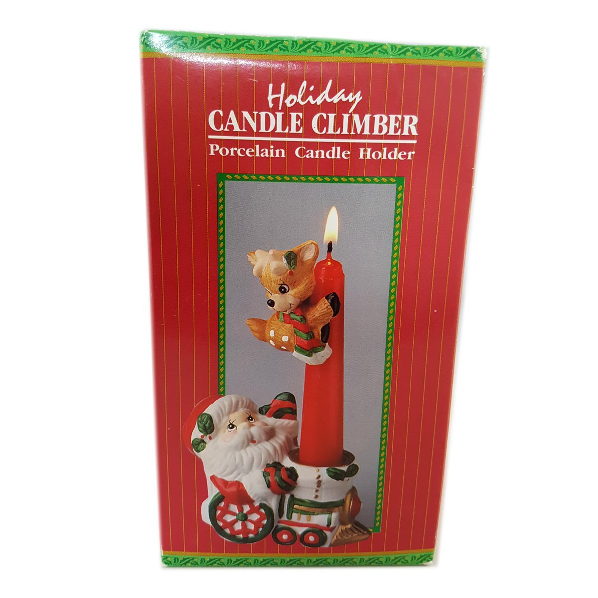 Holiday Candle Climber Porcelain Candle Holder - Elegant Christmas Decor for Tabletop, Mantel & Holiday Home Decor | Giftco, Inc