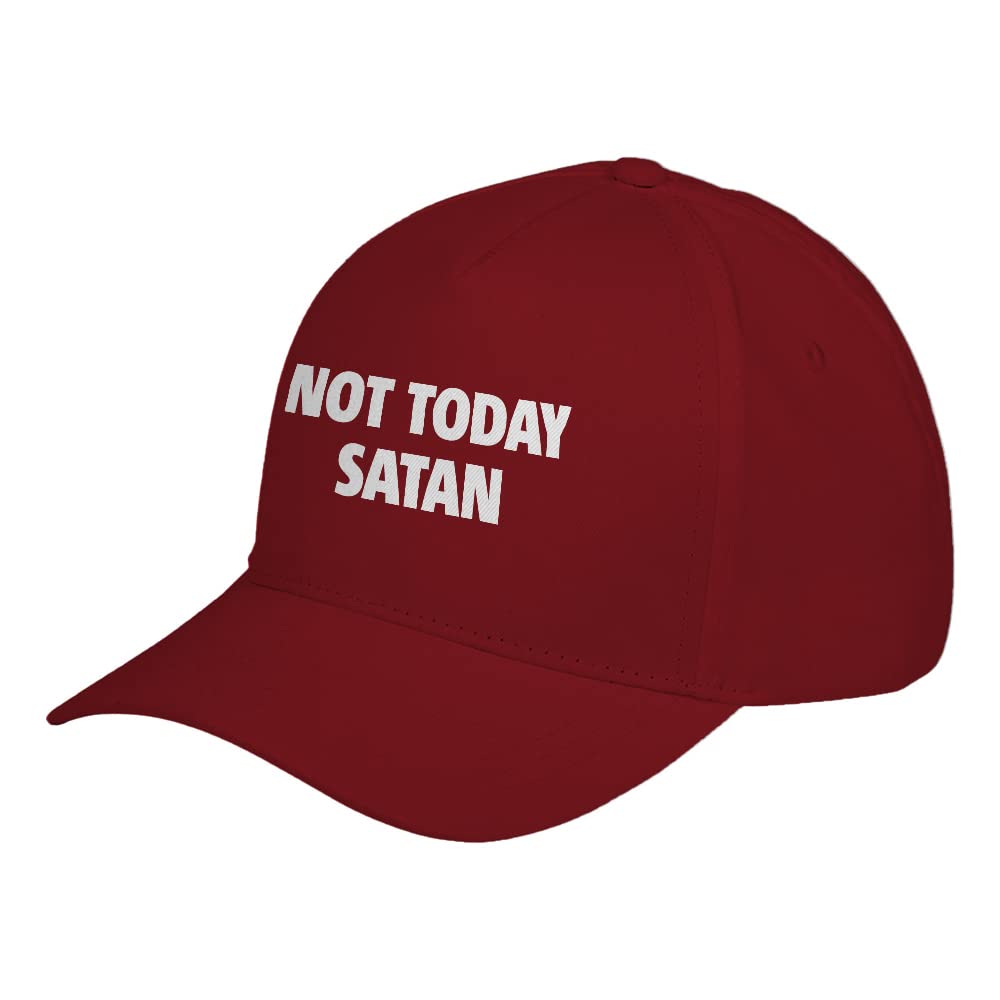 Not Today Satan Adjustable Unisex Baseball Cap - Stylish & Comfortable Hat for Men & Women - Perfect for Outdoor Activities, Sports & Fashion