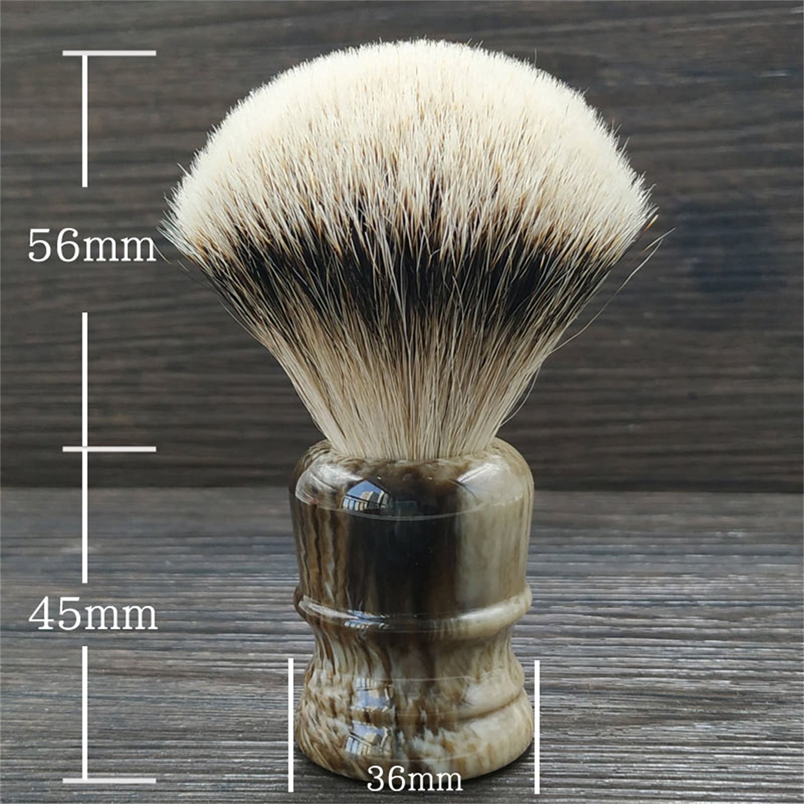 Premium Pure Badger Hair Shaving Brush for Men - Handmade Wet Shave Beard Brush with Foam - Perfect Gift for Him - Ideal for Daily Grooming & Luxury Shaving Routine