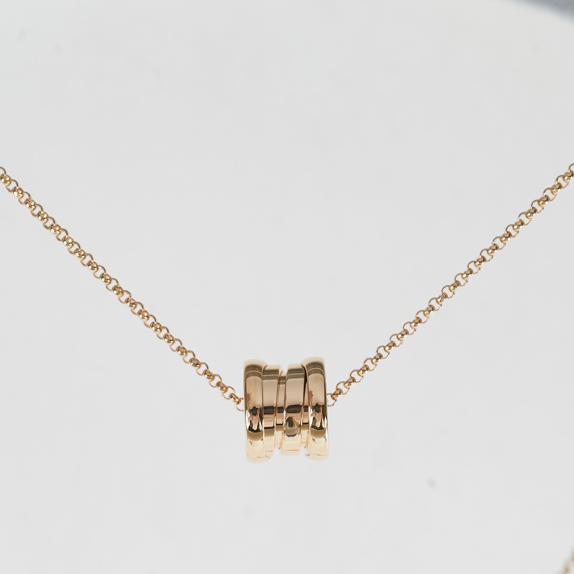 Bvlgari B Zero1 Mini Necklace 18K Rose Gold 359730 - Elegant Jewelry for Women, Perfect for Date Night & Special Occasions