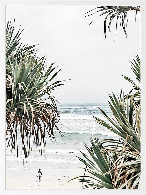 Entrance to Paradise Framed Art Print - Tropical Beach Wall Decor for Living Room, Bedroom & Office - Perfect for Home & Office Decor