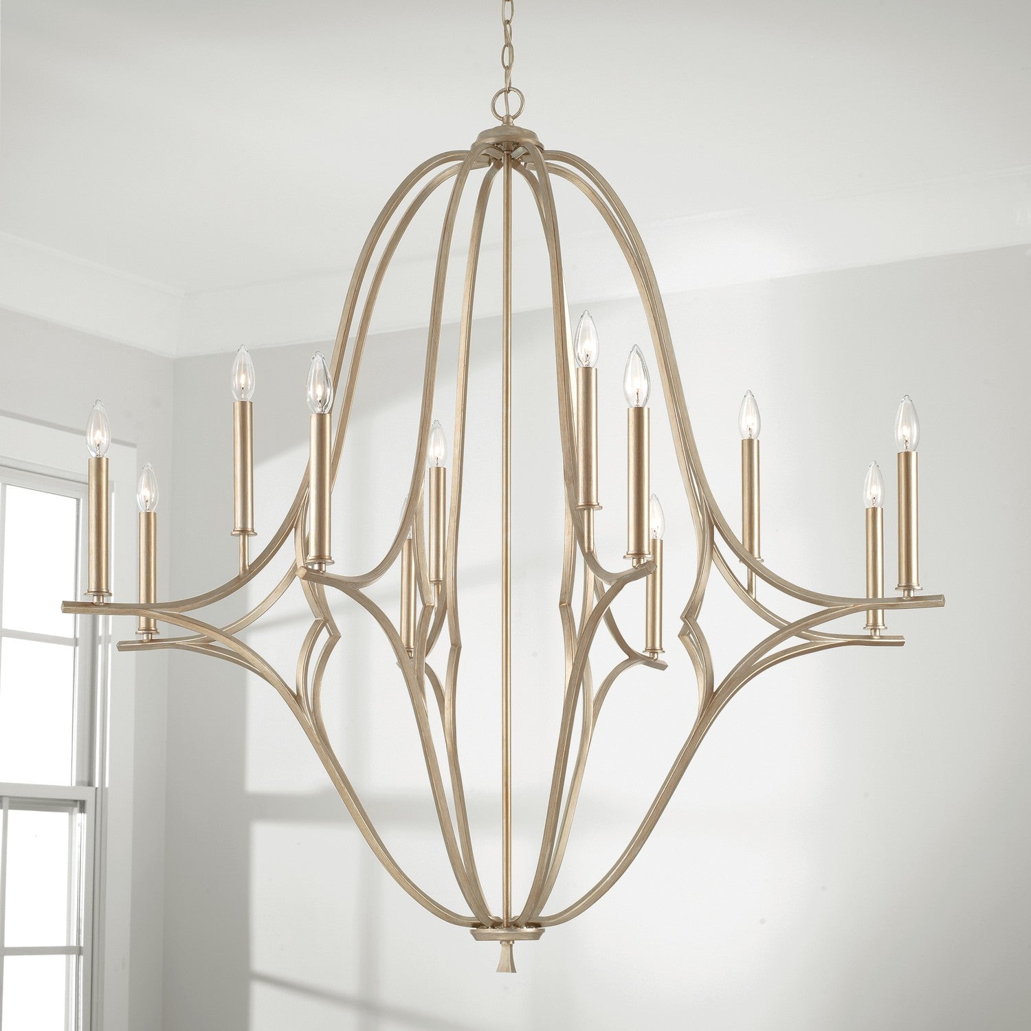 Capital Lighting 12-Light Chandelier - Elegant Crystal Ceiling Fixture for Dining Room, Living Room & Bedroom | Modern Home Lighting Decor