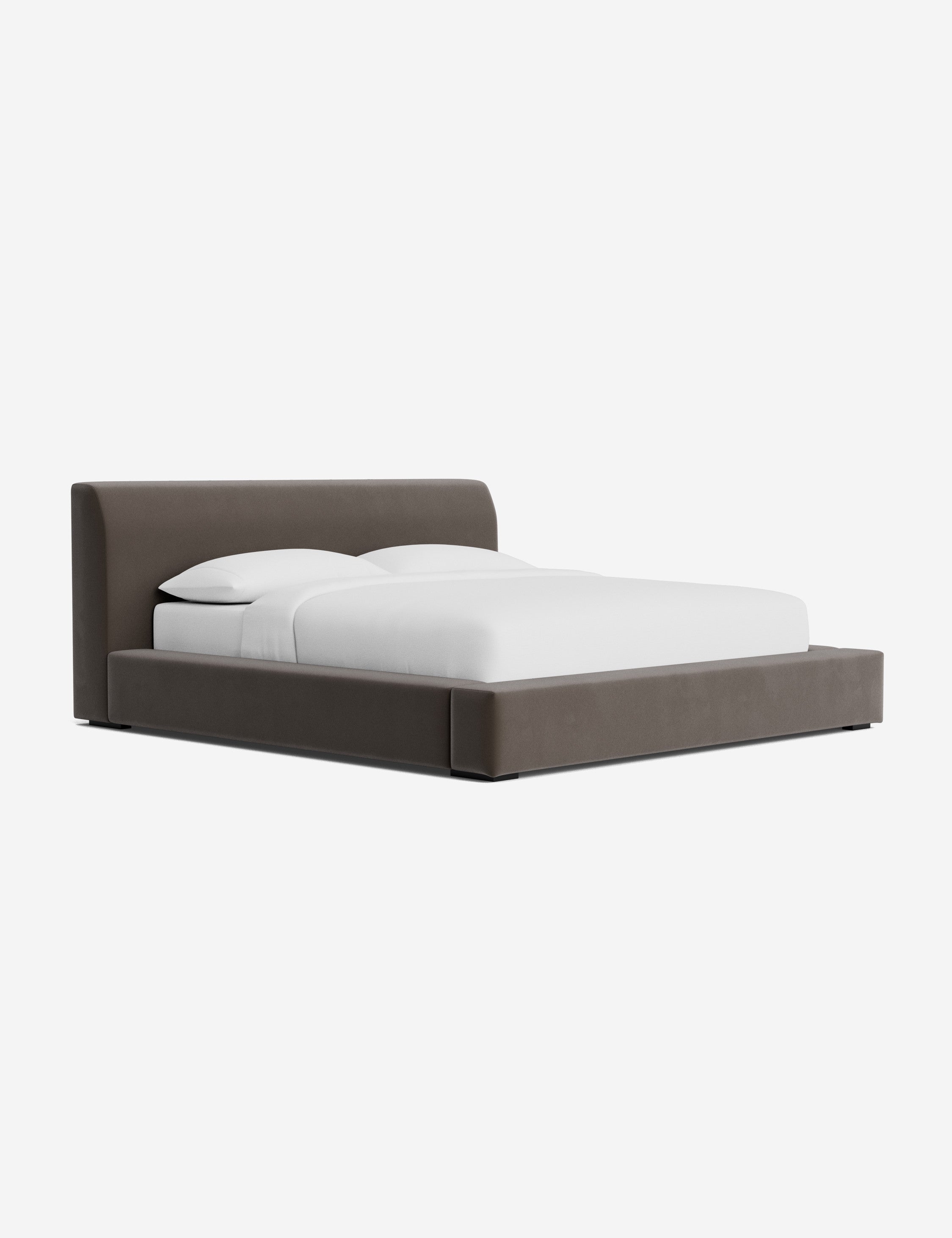 Clayton Platform Bed Frame - Queen Size, Modern Minimalist Wooden Bed with Sturdy Slat Support - Perfect for Bedroom, Guest Room, or Studio Apartment