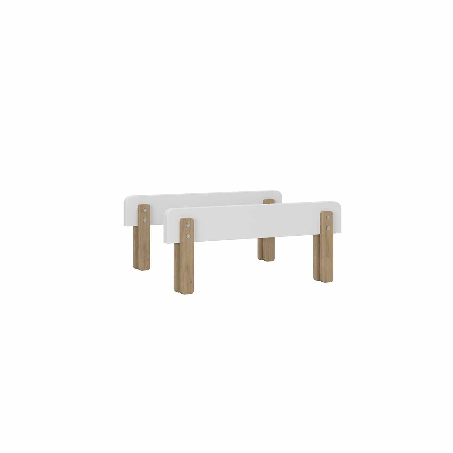 Muse Toddler Bed for Kids - Convertible Wooden Toddler Bed with Safety Rails - Perfect for Nursery, Daycare & First Big Kid Bed Transition