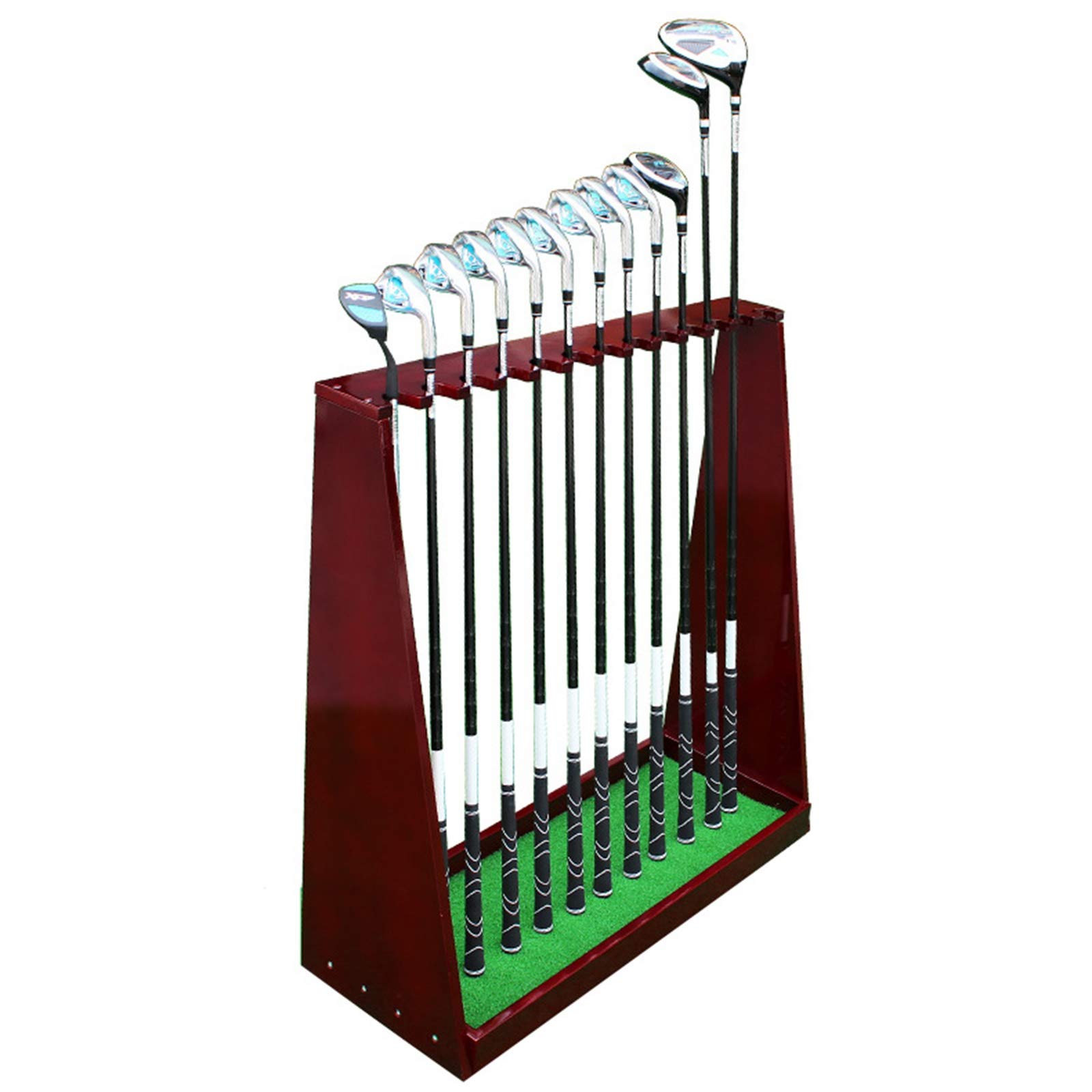 Premium 13-Slot Golf Club Organizer Stand - Durable Wooden Putter Holder & Storage Rack for Golf Clubs | Perfect for Home, Office, or Pro Shop Display & Organization