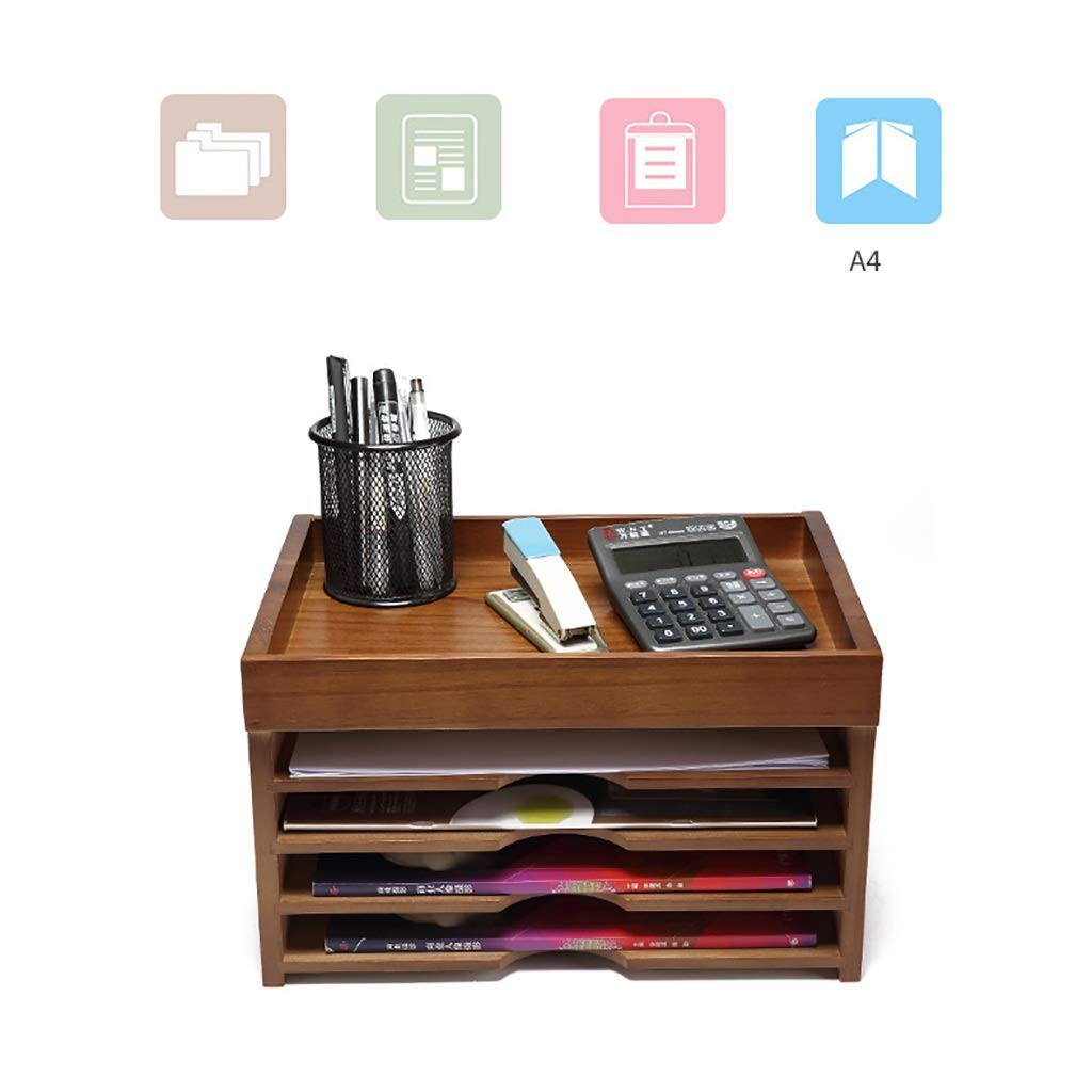 Multi-Functional Desktop File Organizer - A4 Paper Storage Box with Drawers, Office & Student Stationery Organizer for Documents, Files, and Office Supplies | Perfect for Home Office, School, and Workspace Organization
