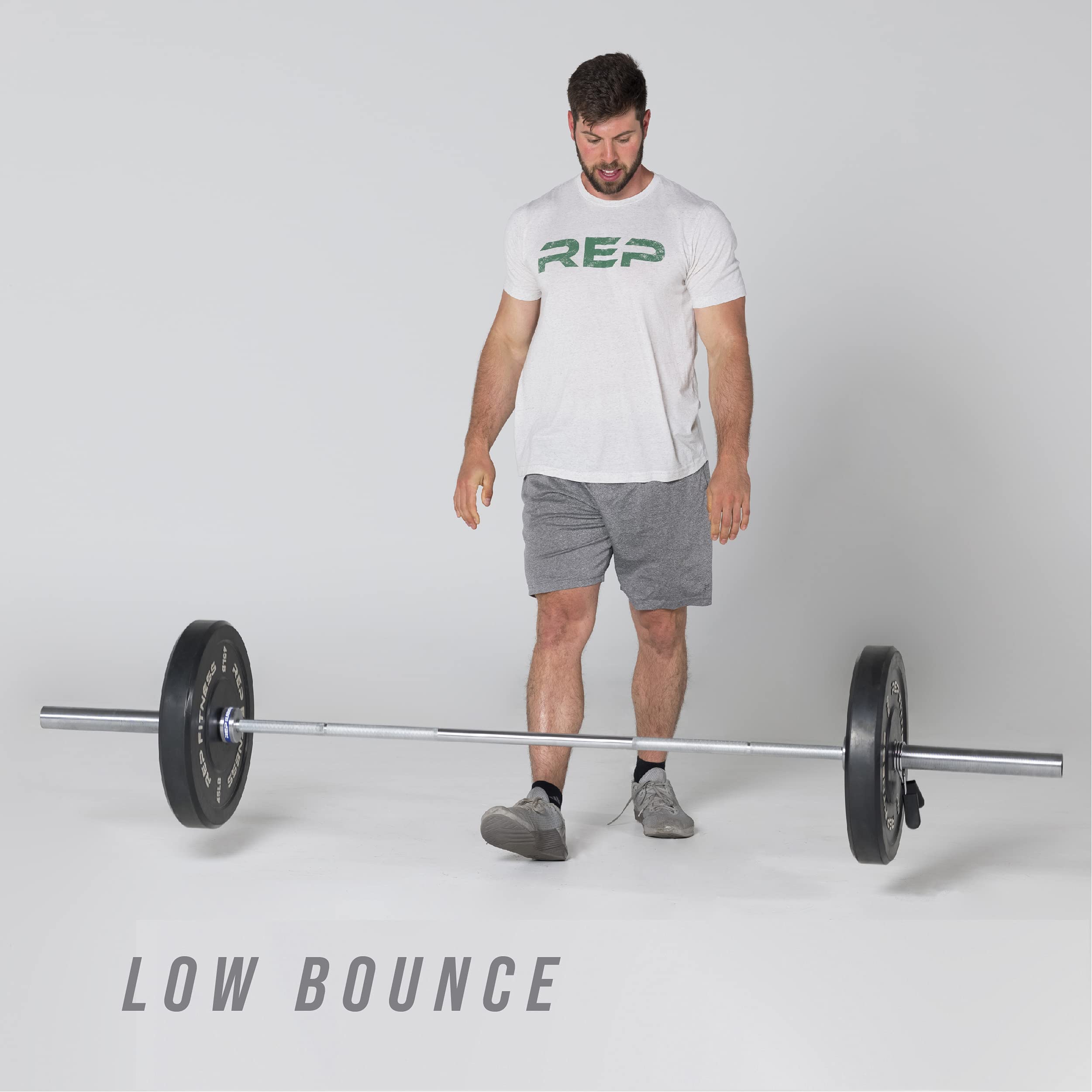 10 lb Pair of Durable Rep Bumper Plates - Olympic Weight Plates for CrossFit, Strength Training & Home Gym Workouts - Perfect for Deadlifts, Squats & Functional Fitness Exercises