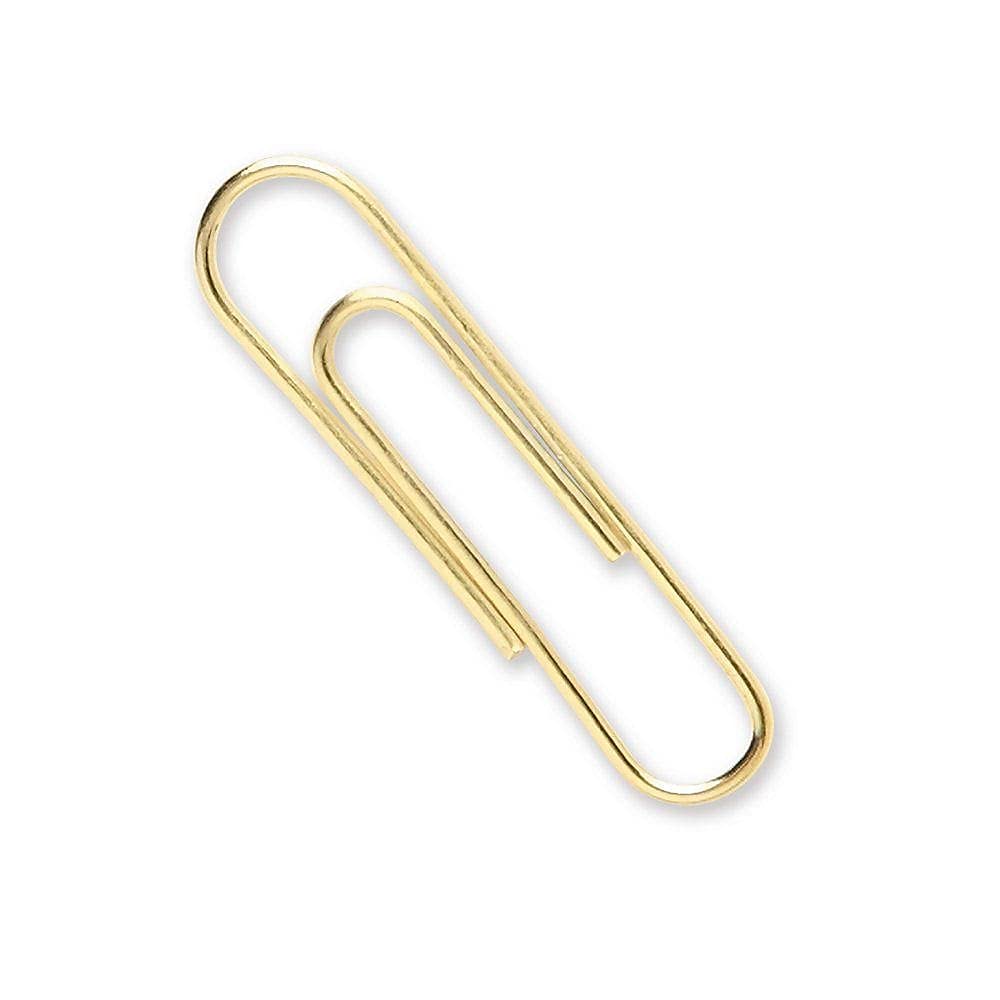 ACCO Jumbo Smooth Gold Paper Clips - 50 Clips per Box (72532) - Perfect for Office, School & Home Organization