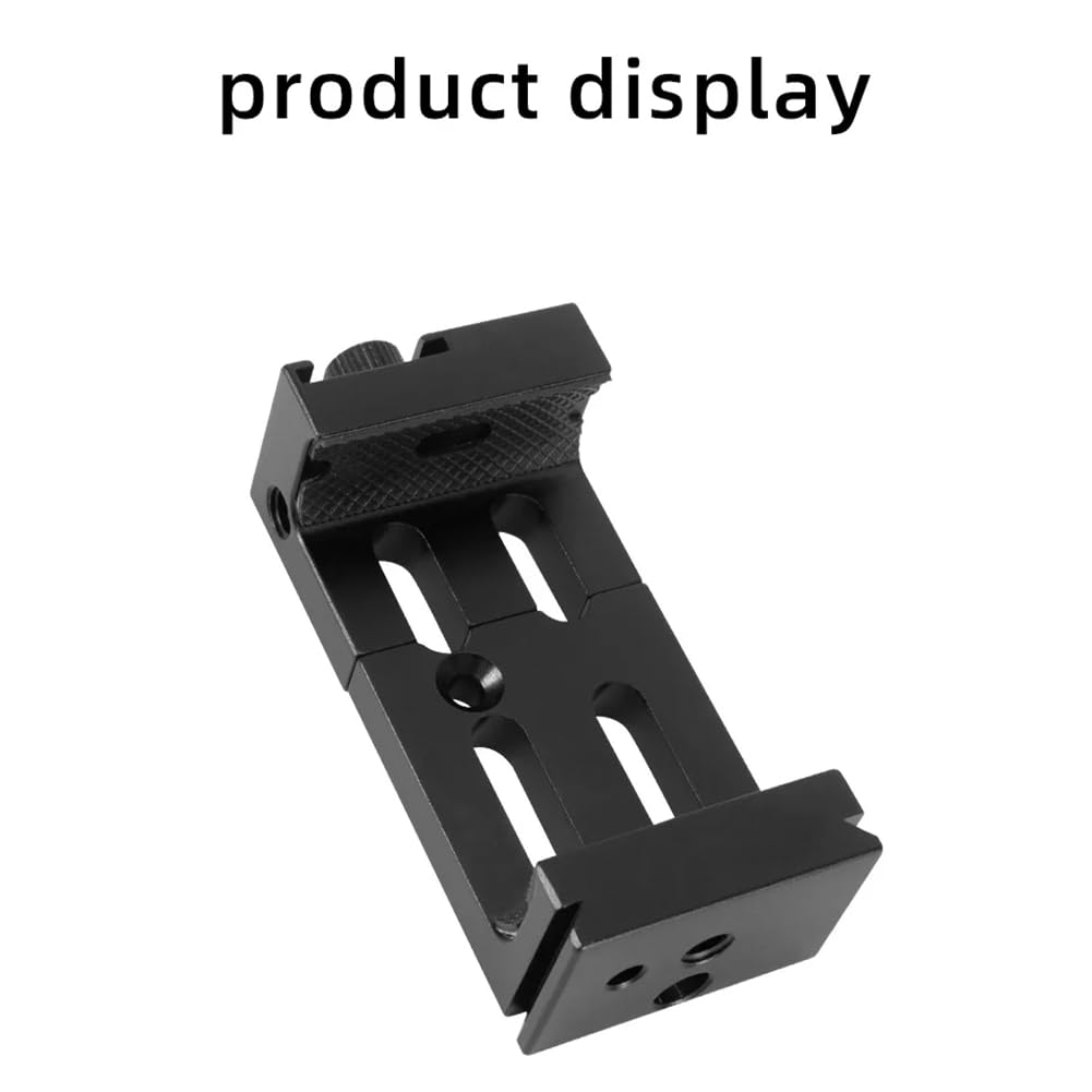 Rordigo Aluminum Tripod Bracket with Spirit Level & Cold Shoe Mount - Universal Phone Flashlight Holder for Photography, Vlogging & Live Streaming