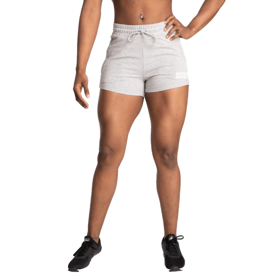 Better Bodies Empire Sweatshorts for Men - Light Grey Athletic Shorts with Pockets | Gym Workout, Running, Lounge & Casual Wear