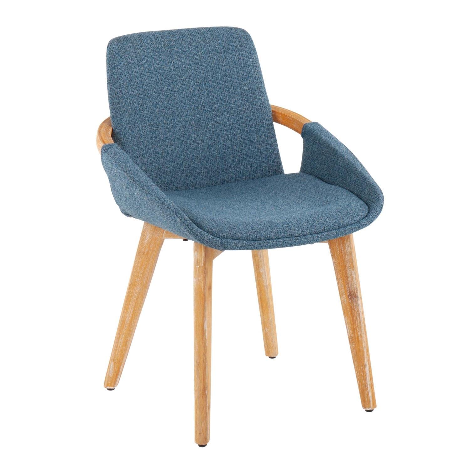 LumiSource Cosmo Chair - Mid-Century Modern Upholstered Dining Chair Set of 2, Comfortable Kitchen Chairs for Dining Table - Perfect for Home, Restaurant & Office Use