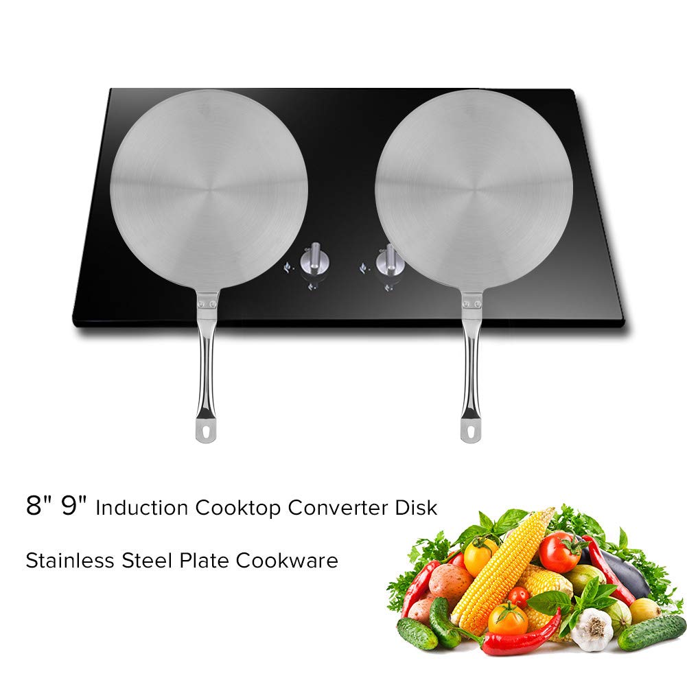 20cm Heat Diffuser Plate for Gas & Electric Stoves - Stainless Steel Cooktop Protector for Even Cooking | Perfect for Kitchen, Camping & Outdoor Use