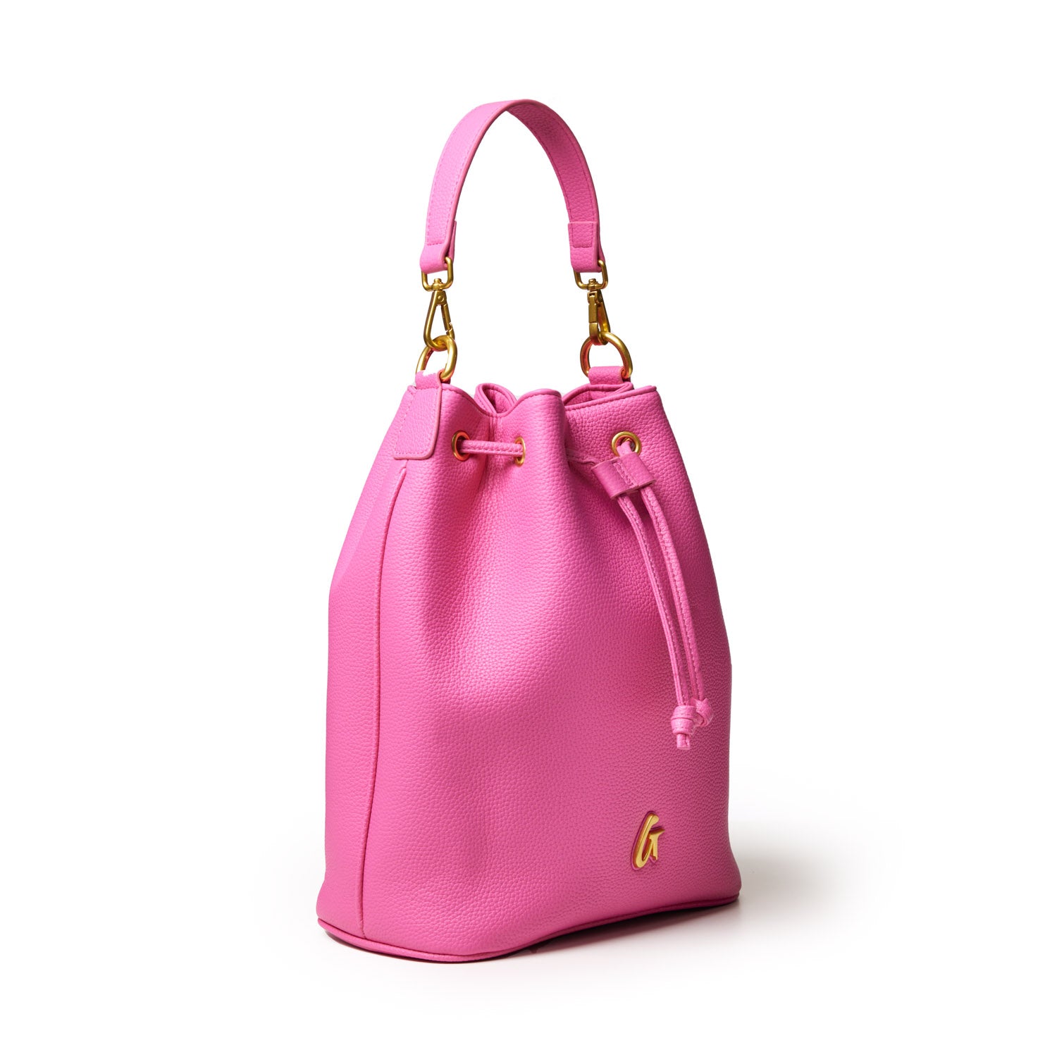 Large Pebble Bucket Bag in Hot Pink - Stylish & Spacious Handbag for Women, Perfect for Work, Travel & Everyday Use