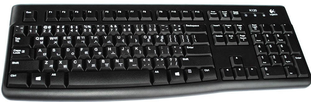 Korean Transparent Keyboard Stickers with White Lettering - Compatible with PC, Laptop, Mac & Desktop Computers - Perfect for Typing, Coding & Multilingual Use