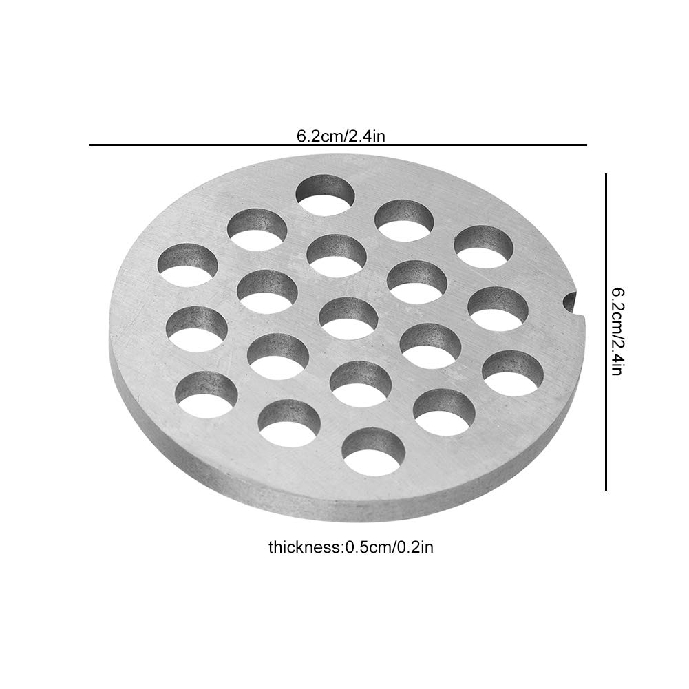 Premium Food-Grade Alloy Meat Grinder Plate - 5/7/8mm Hole Replacement Disc for Kitchen Grinder & Mincer Accessories | Heavy-Duty Meat Processing for Home Butchering, Sausage Making & Food Prep
