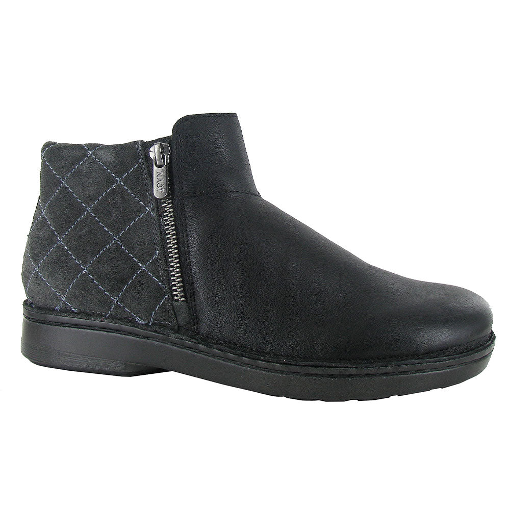 Soft Black Leather/Midnight Suede