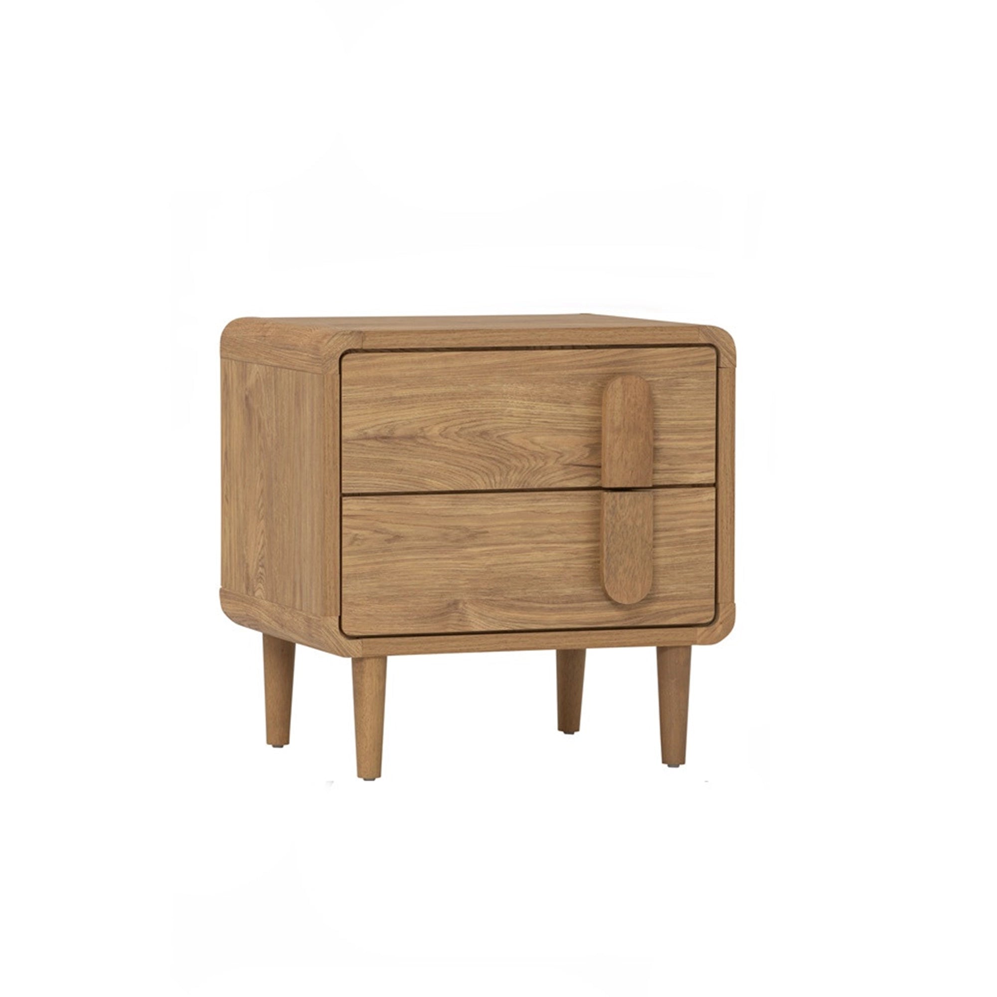 Modern Sora Side Table - Small Accent End Table for Living Room, Bedroom, or Office - Stylish Wooden Nightstand with Storage Shelf
