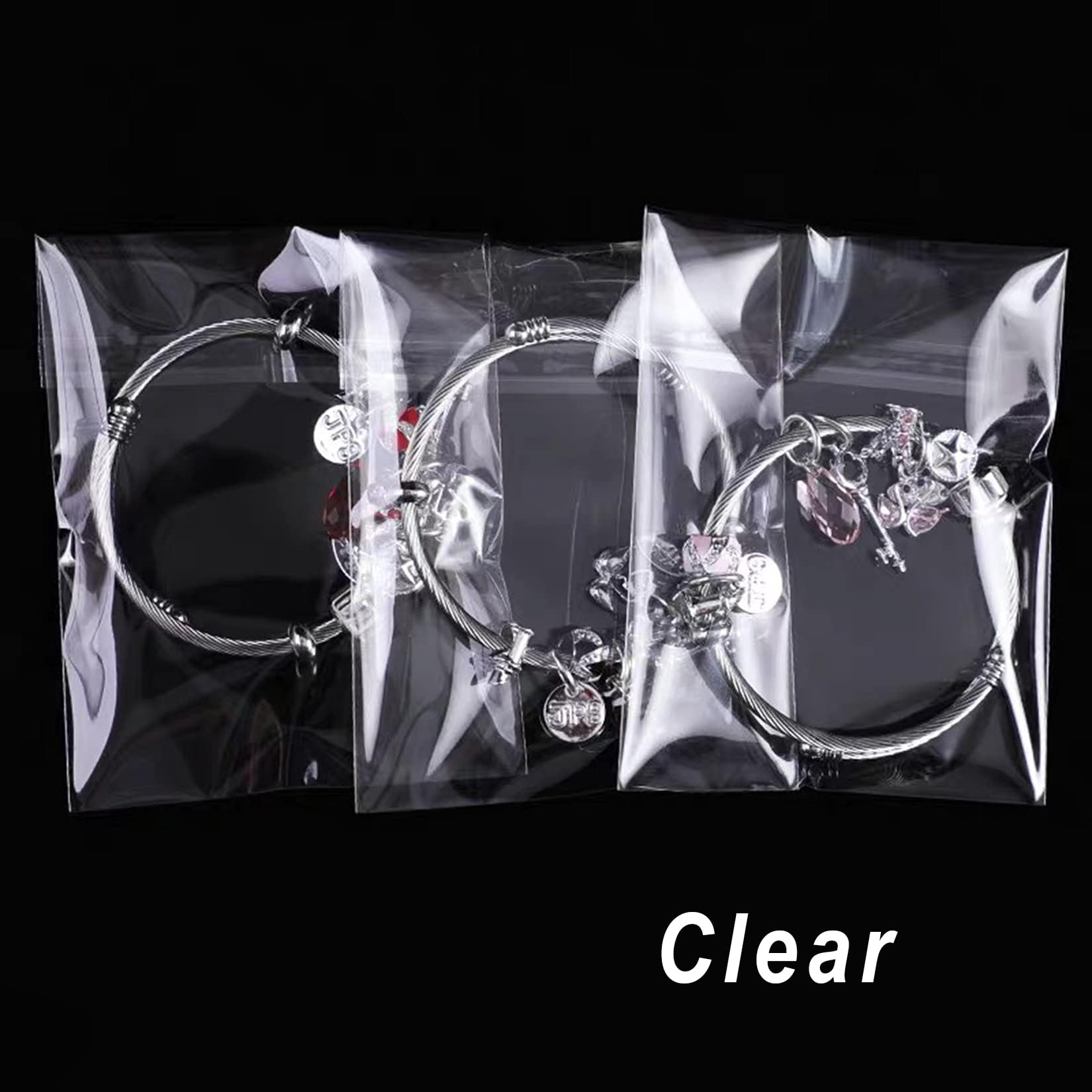 Self Sealing Cellophane Bags 4x6 Inch - 100 Pack Clear Resealable Cookie Bags with Self Adhesive | Perfect for Bakery Treats, Party Favors & Gift Packaging