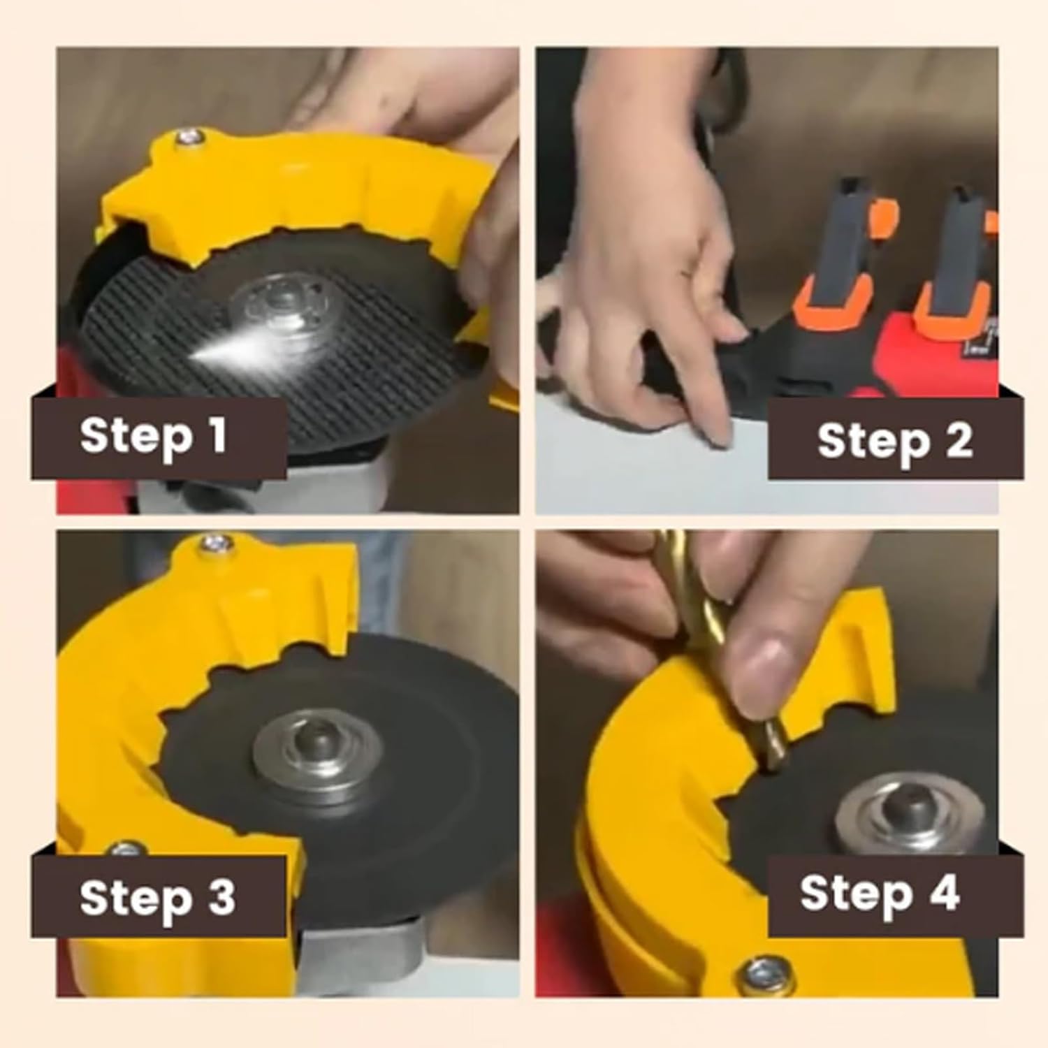 2025 Upgraded Universal Drill Bit Sharpener Attachment for Angle Grinder - Precision Sharpening Tool for All Drill Bit Sizes (1PC) - Perfect for Metalworking, Woodworking & DIY Home Projects