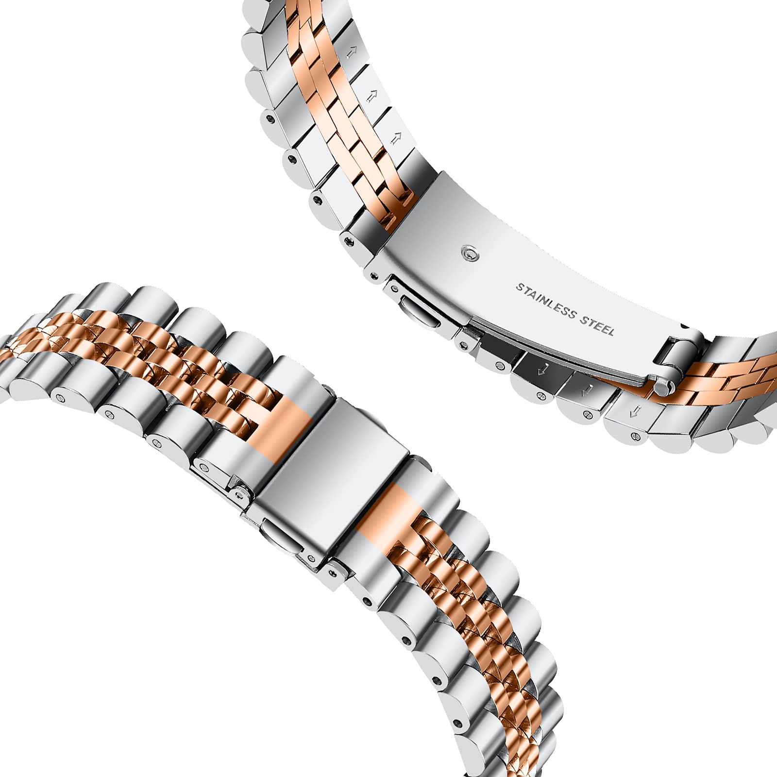 WIGERLON Stainless Steel Apple Watch Band for Men & Women - Compatible with Apple Watch 38mm 40mm 42mm 44mm 49mm - Metal iWatch Band for Series 8/7/6/5/4/3/2/1/SE - Perfect for Workouts, Office & Everyday Wear
