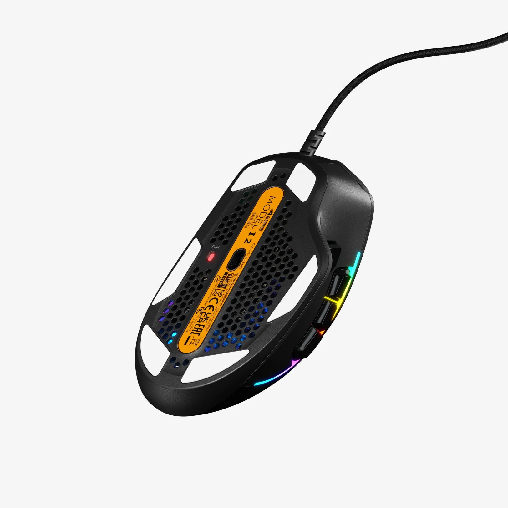 Model I 2 Wired Mouse - Ergonomic USB Computer Mouse with 1600 DPI for PC, Laptop, Office & Gaming - Comfortable Wired Mouse for Work, Home & School Use