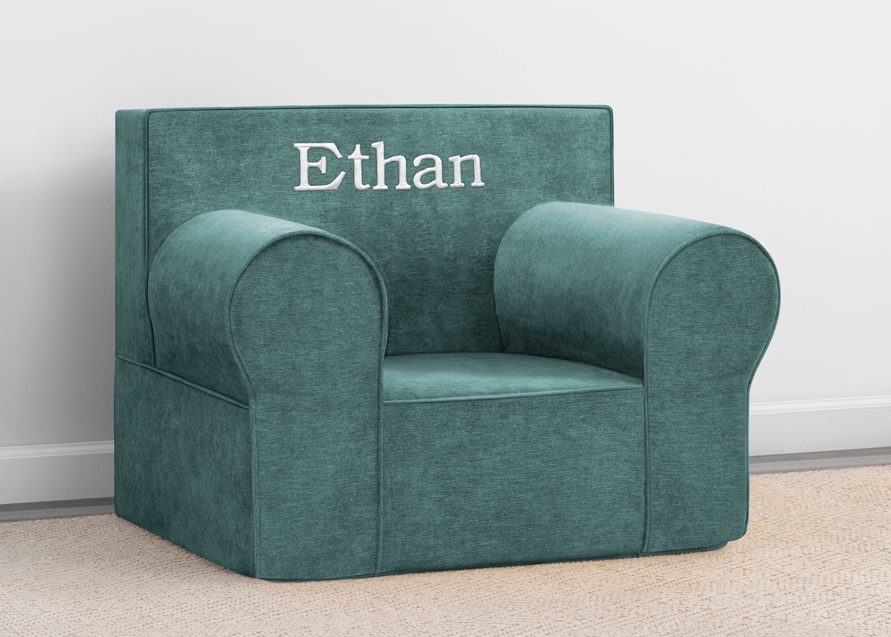 Personalized XL Cozee Foam Chair for Kids - Extra Large Comfortable Floor Seating for Playroom, Bedroom & Reading Nook