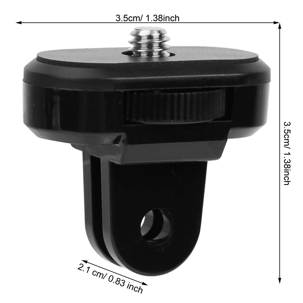 Universal 1/4 Inch Screw Adapter Mount for Action Cameras - Compatible with GoPro, DJI, Xiaomi Yi & Pocket Cameras - Portable Tripod, Selfie Stick & Hand Grip Accessory - Perfect for Vlogging, Travel Adventures & Outdoor Sports Photography