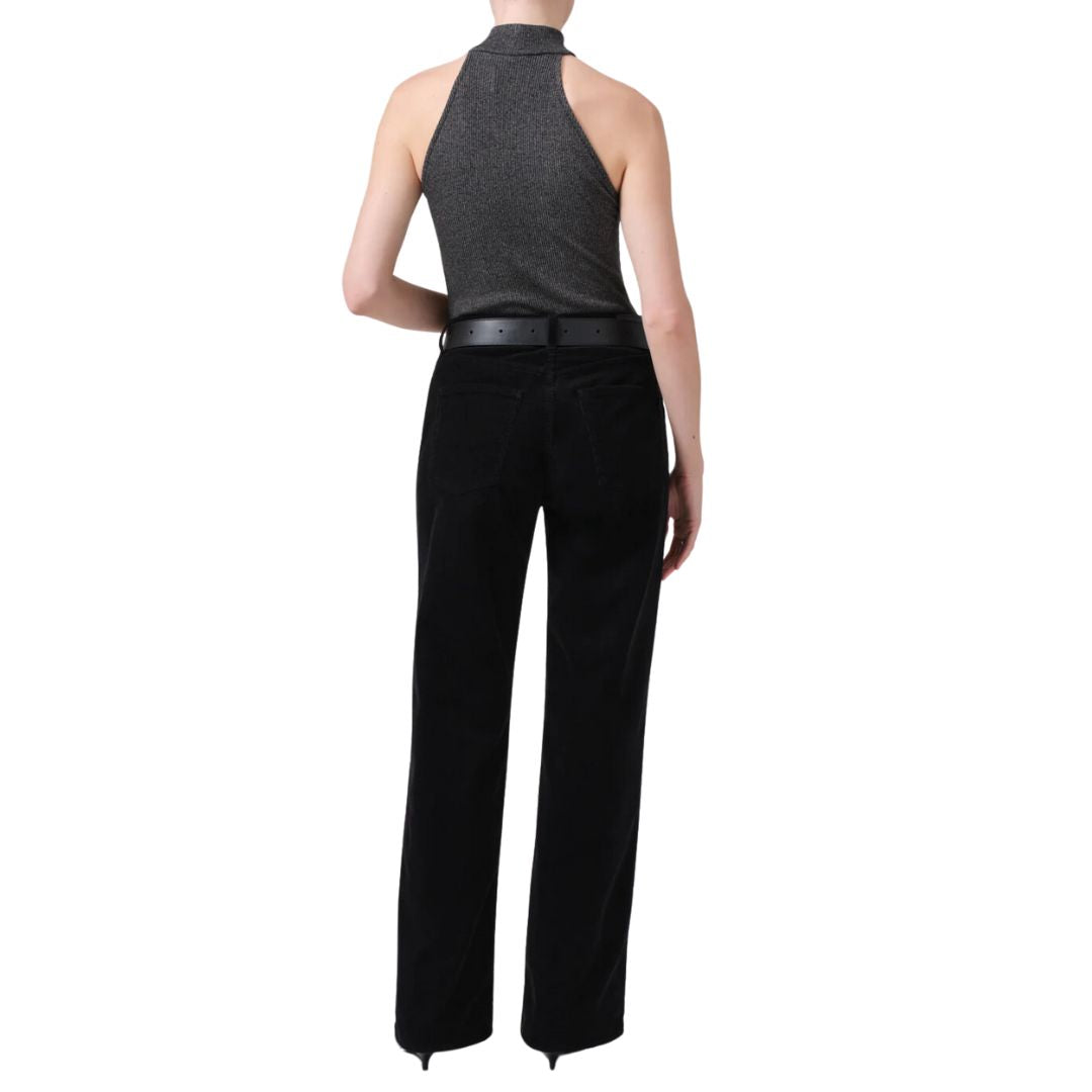 Annina 33 Zip Fly Corduroy Pants for Men - Black Casual Corduroy Trousers with Zip Fly | Perfect for Office, Date Night & Fall Fashion