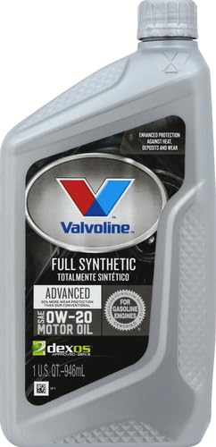 Premium Full Synthetic Motor Oil 0W-20 - 1 Quart Bottle for High Performance Engines - Ideal for Cold Weather Starts & Fuel Efficiency