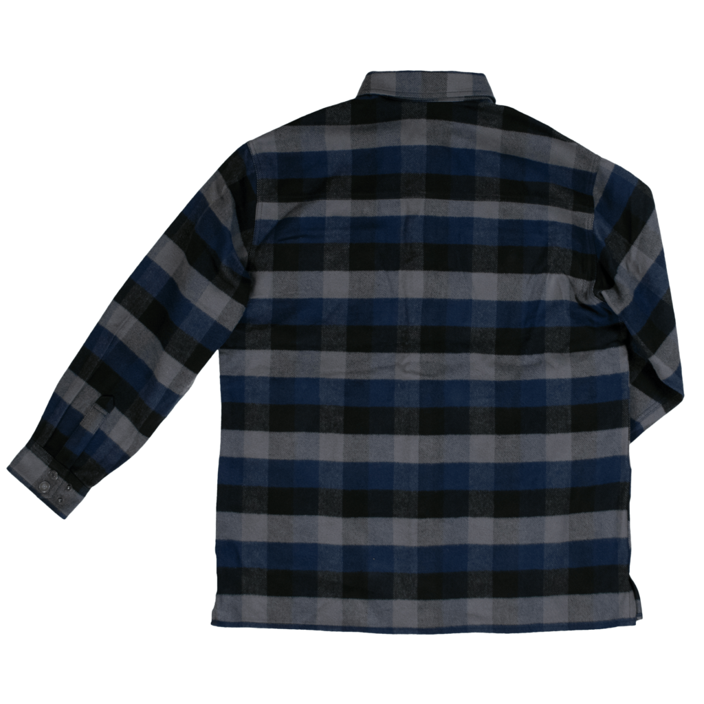 Tough Duck WS04 Flannel Overshirt for Men - Durable Work Shirt with Warm Lining - Perfect for Outdoor Work, Camping & Winter Layering