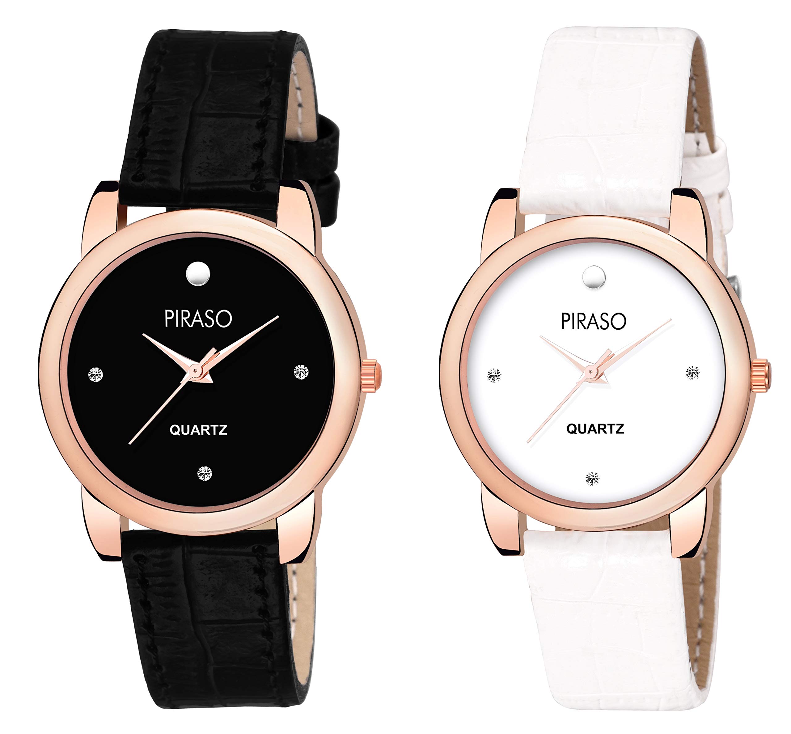 Piraso Analog Multi-Color Dial Women's Watch - PW2-052-CPR-WH-BK - Elegant Fashion Accessory for Office, Party & Everyday Wear