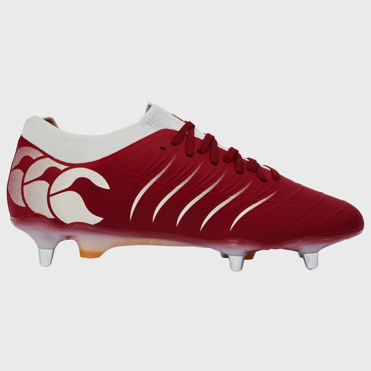 Canterbury Phoenix Elite SG Rugby Boots - Red Dahlia - High-Performance Rugby Cleats for Men & Women - Perfect for Wet & Muddy Fields