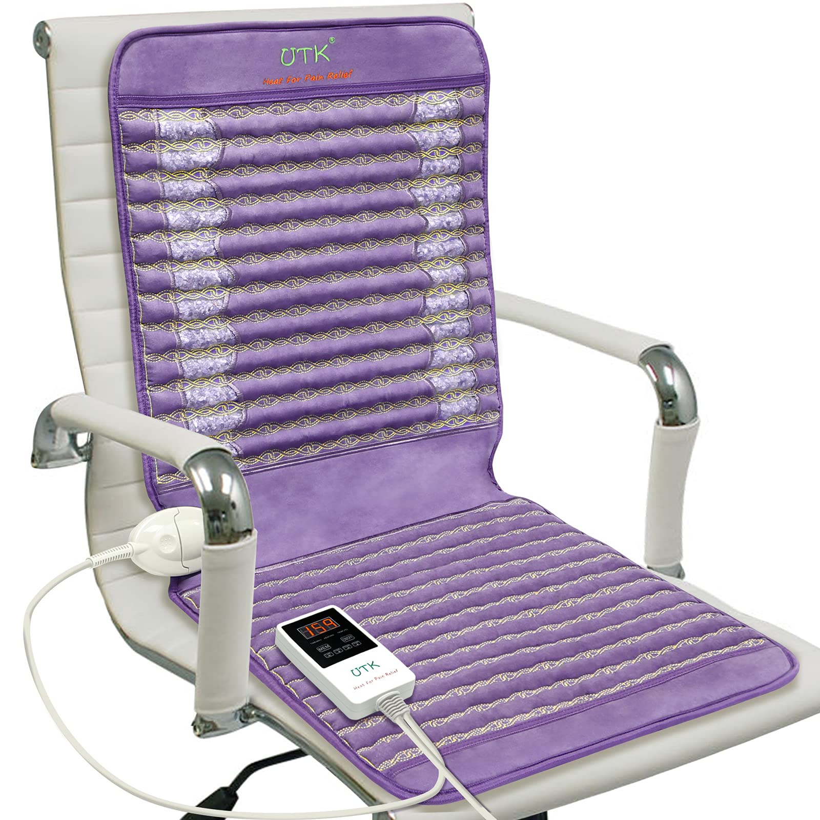 UTK Infrared Heating Pad with Amethyst Stones - Large 40
