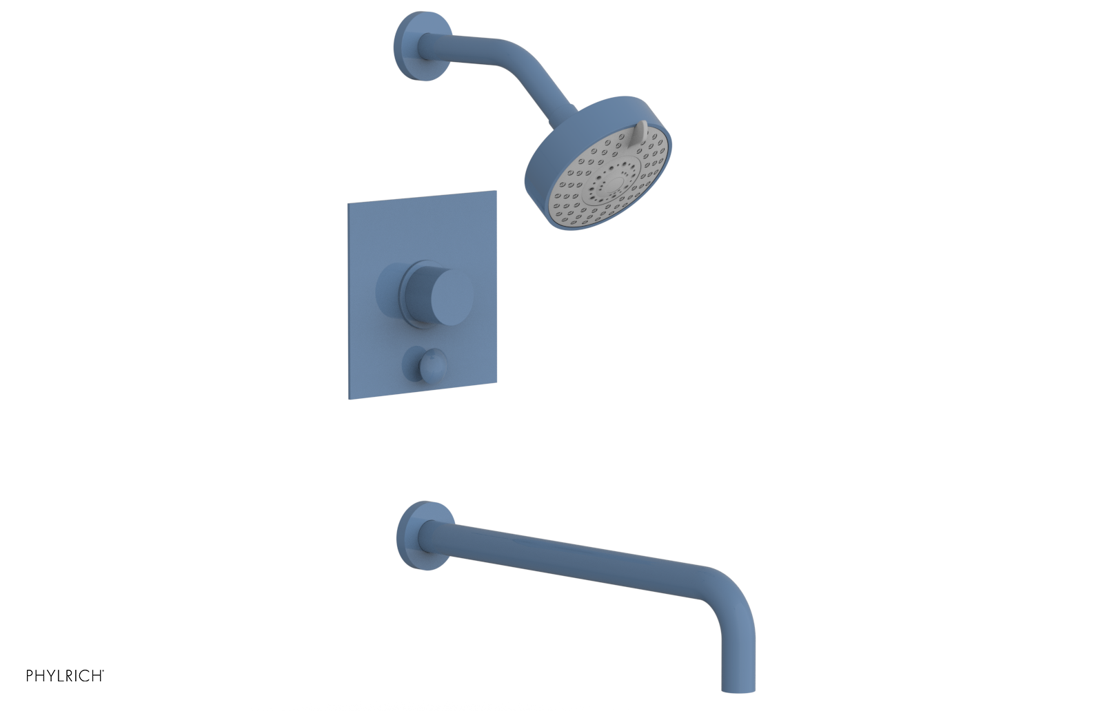 BASIC II 14 Pressure Balance Tub and Shower Set 230S 27 14 - Chrome Finish, Anti-Scald Valve for Safe Bathing, Ideal for Home & Hotel Bathroom Renovation