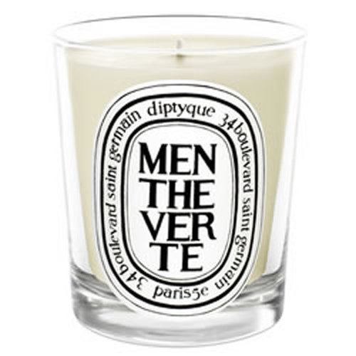Diptyque Menthe Verte Scented Candle - 6.5 oz (190g) Green Mint Aroma for Home Relaxation, Spa & Romantic Ambiance
