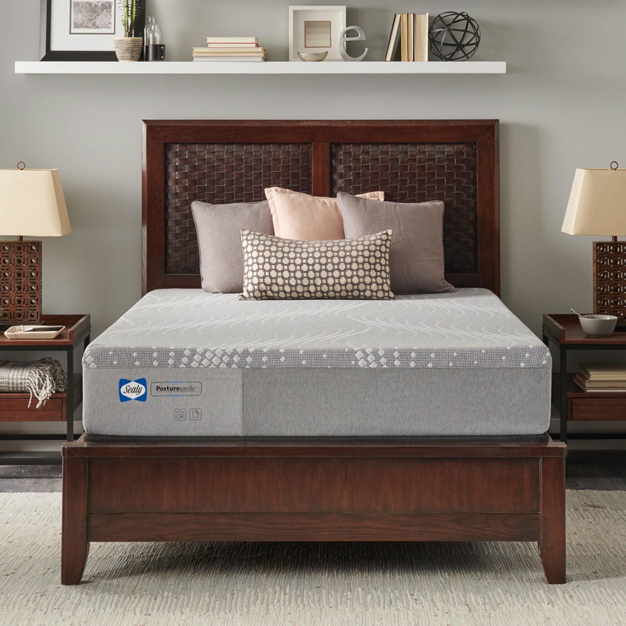 Sealy Posturepedic Medina Firm Memory Foam Mattress in a Box - Queen Size, Pressure Relief & Back Support, CertiPUR-US Certified - Perfect for Bedrooms, Guest Rooms & Dormitories